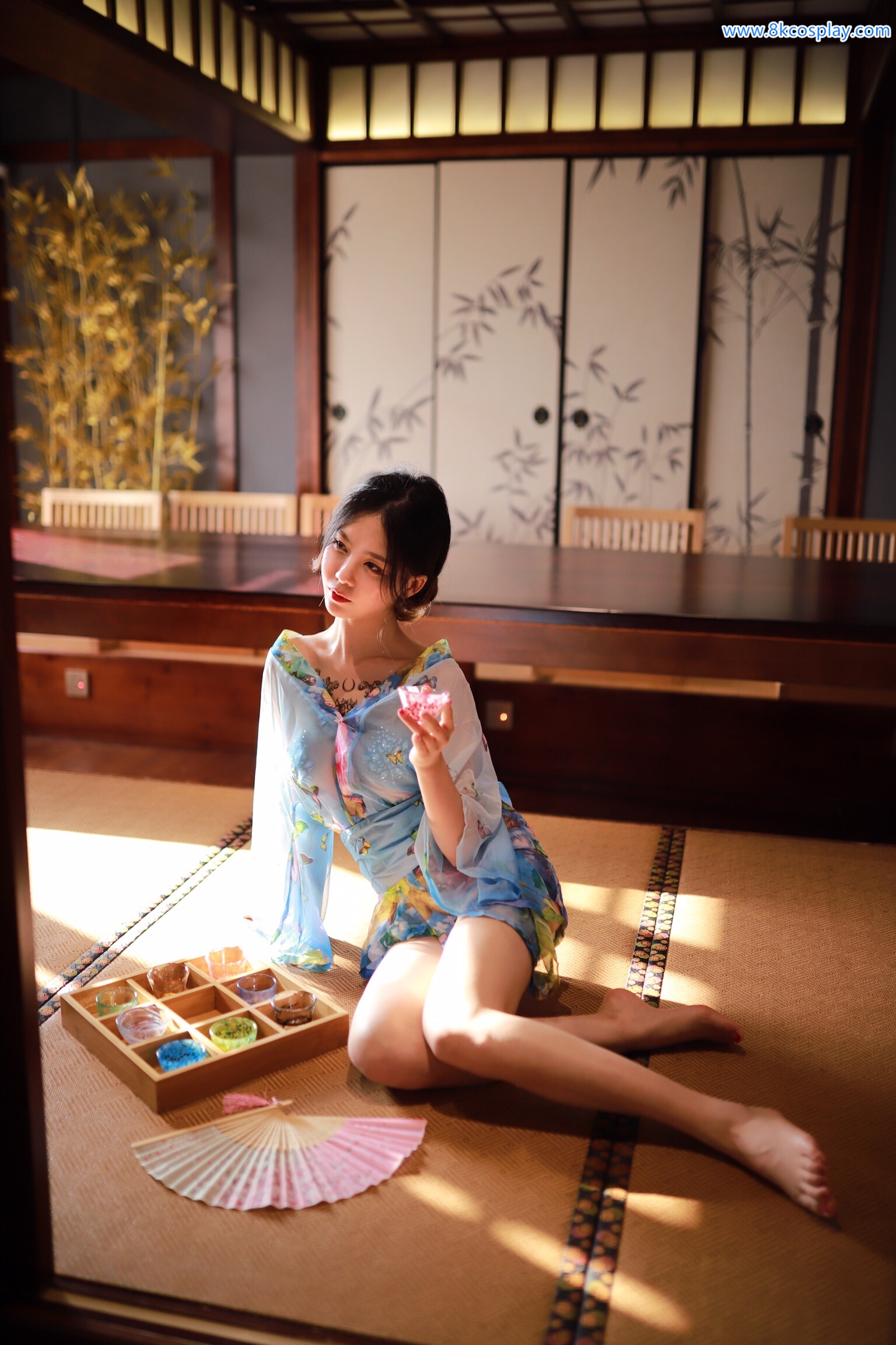 Dou Niang Lishi No.020 Water Blue kimono