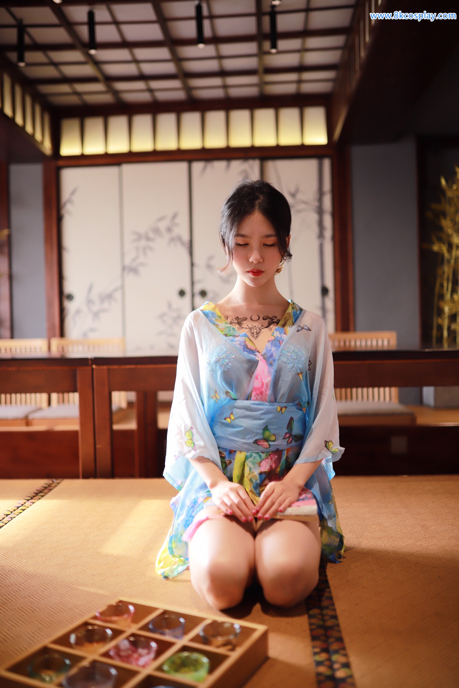 Dou Niang Lishi No.020 Water Blue kimono