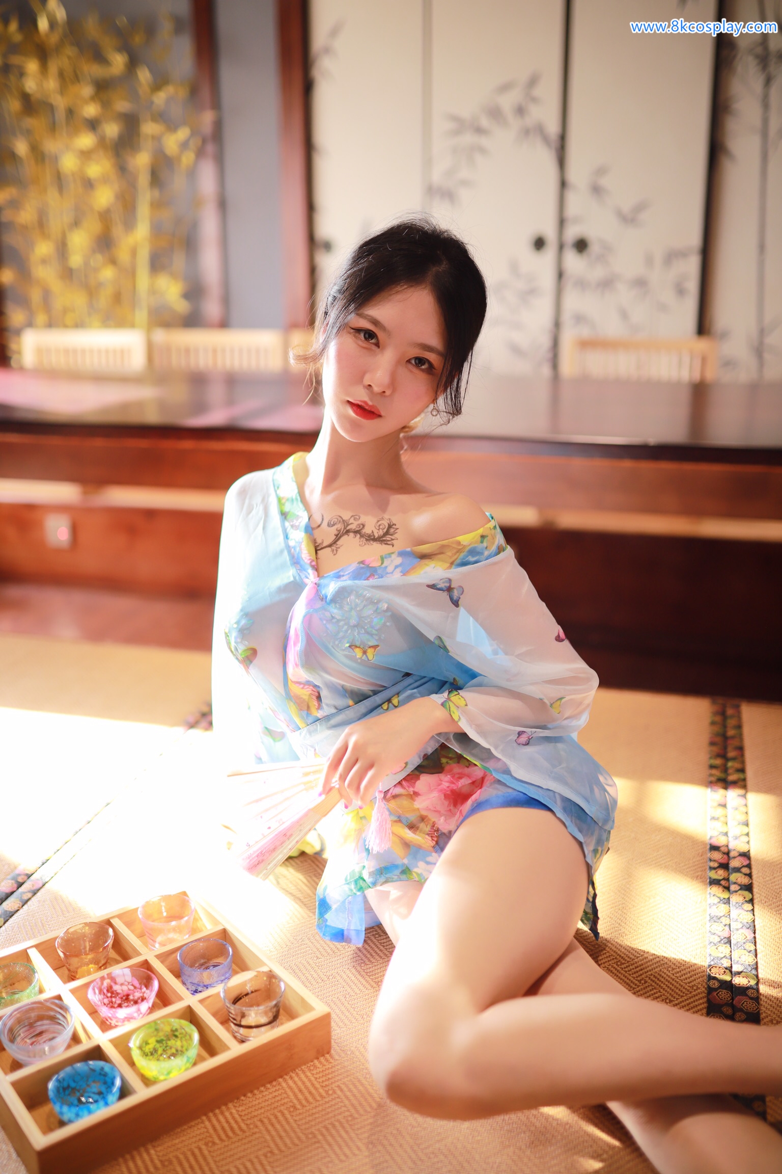 Dou Niang Lishi No.020 Water Blue kimono