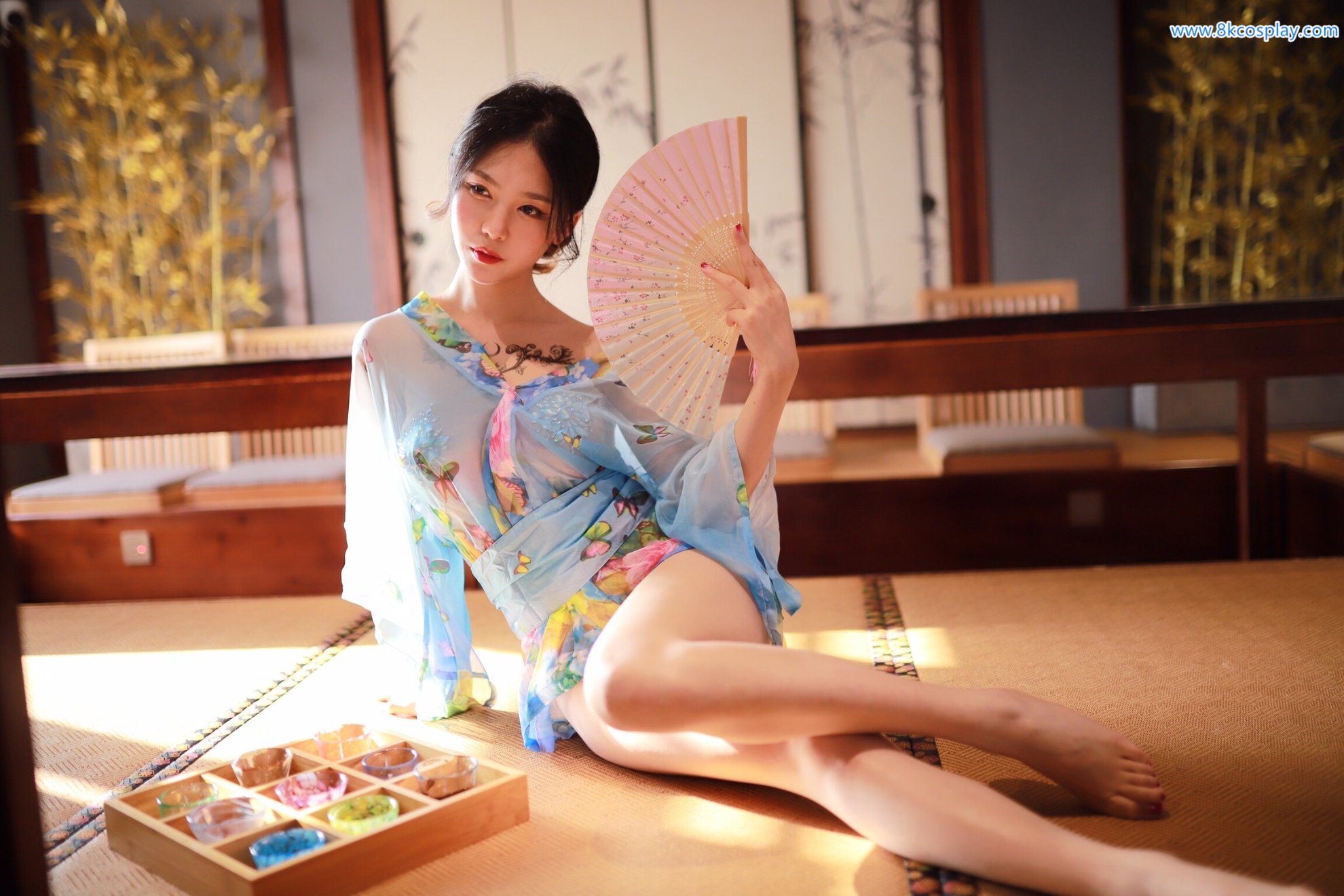 Dou Niang Lishi No.020 Water Blue kimono