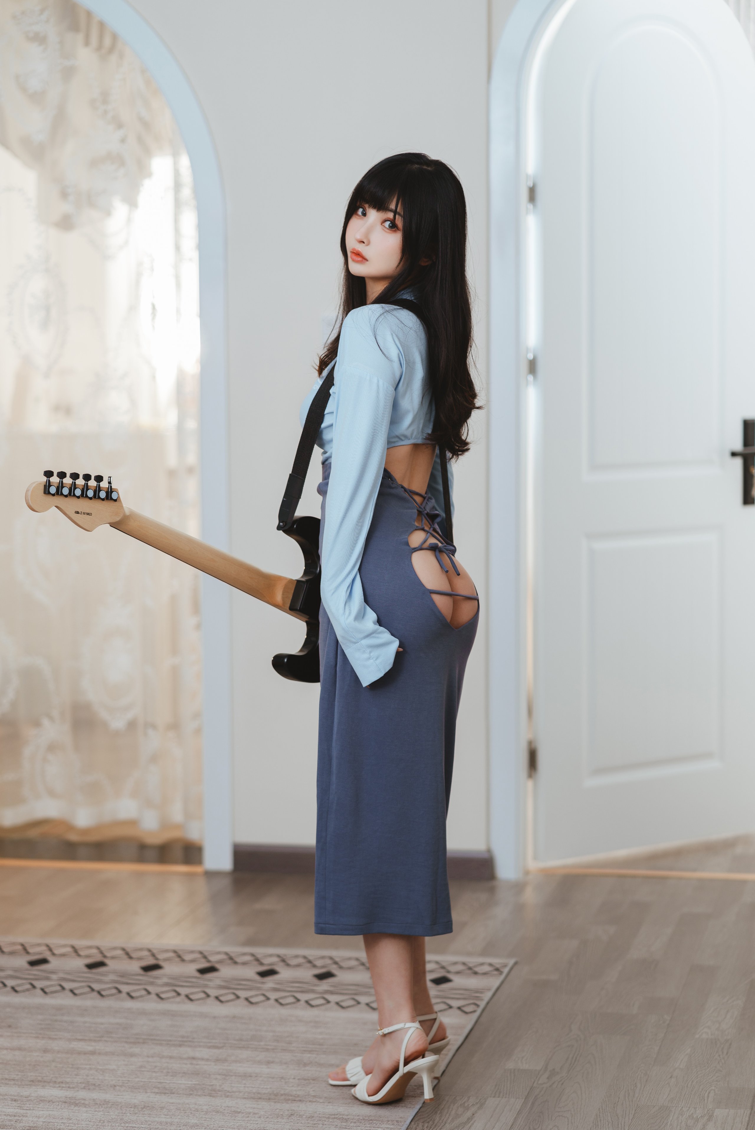 【Rioko Ryoko】 Guitar Sister Lace-Up