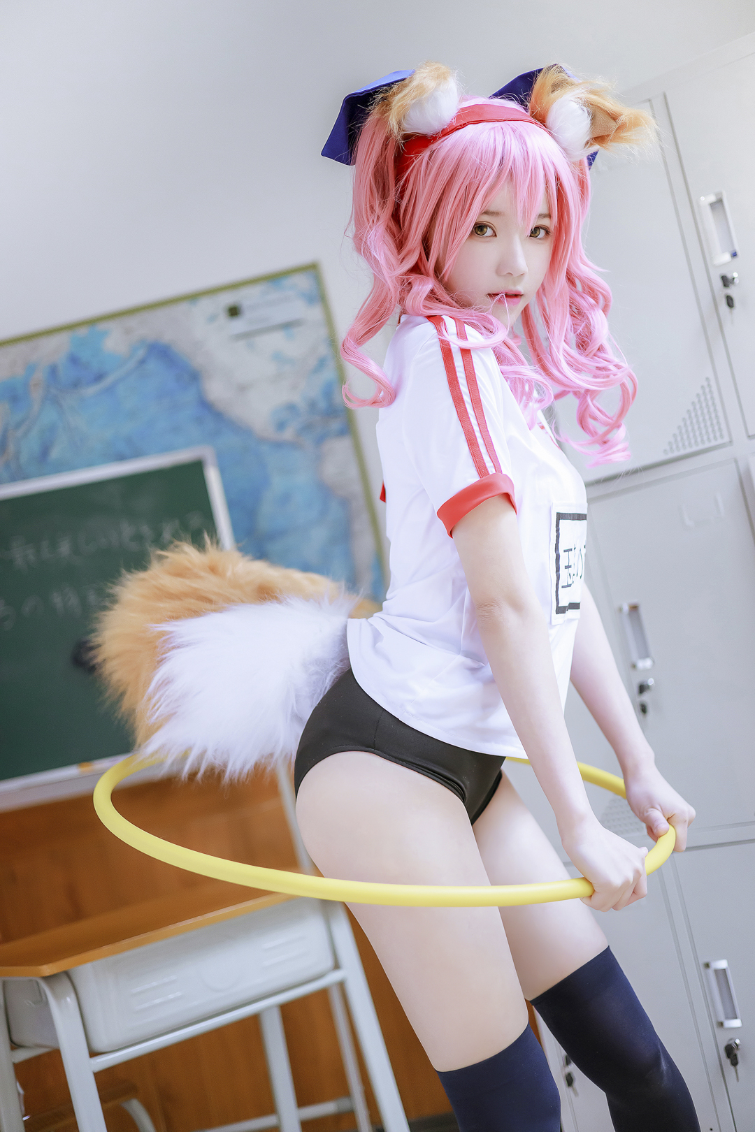 Sakura Mao: Bộ đồ thể dục dụng cụ Tamamomae