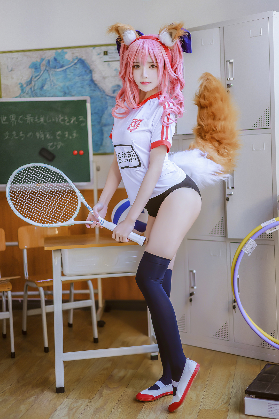 Sakura Mao: Bộ đồ thể dục dụng cụ Tamamomae