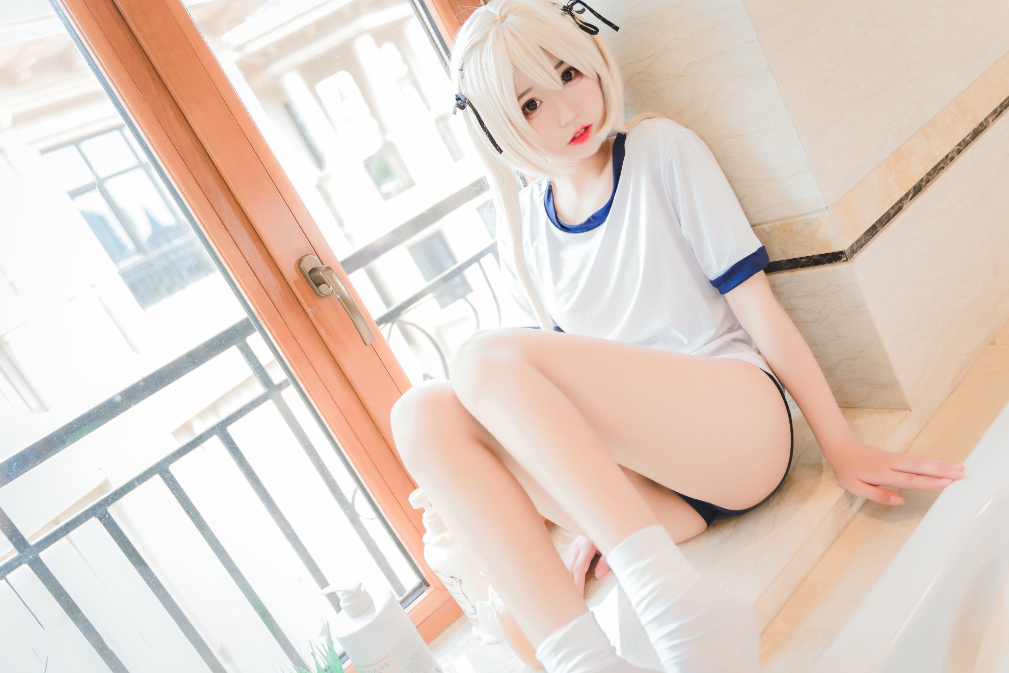 [Maojun_maojun] Cô gái quần áo thể dục dụng cụ