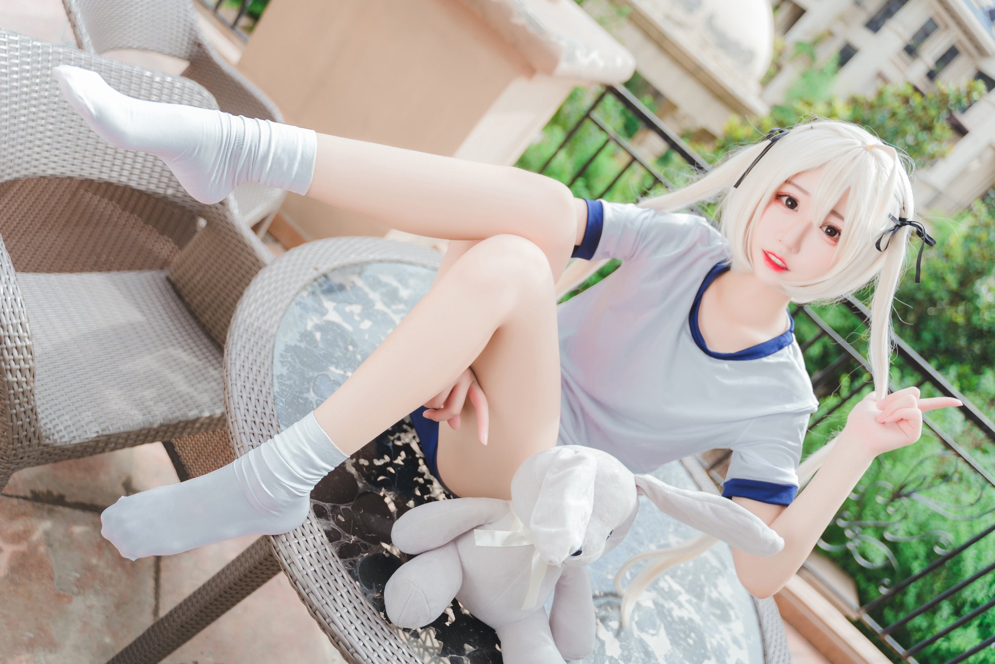 [Maojun_maojun] Cô gái quần áo thể dục dụng cụ