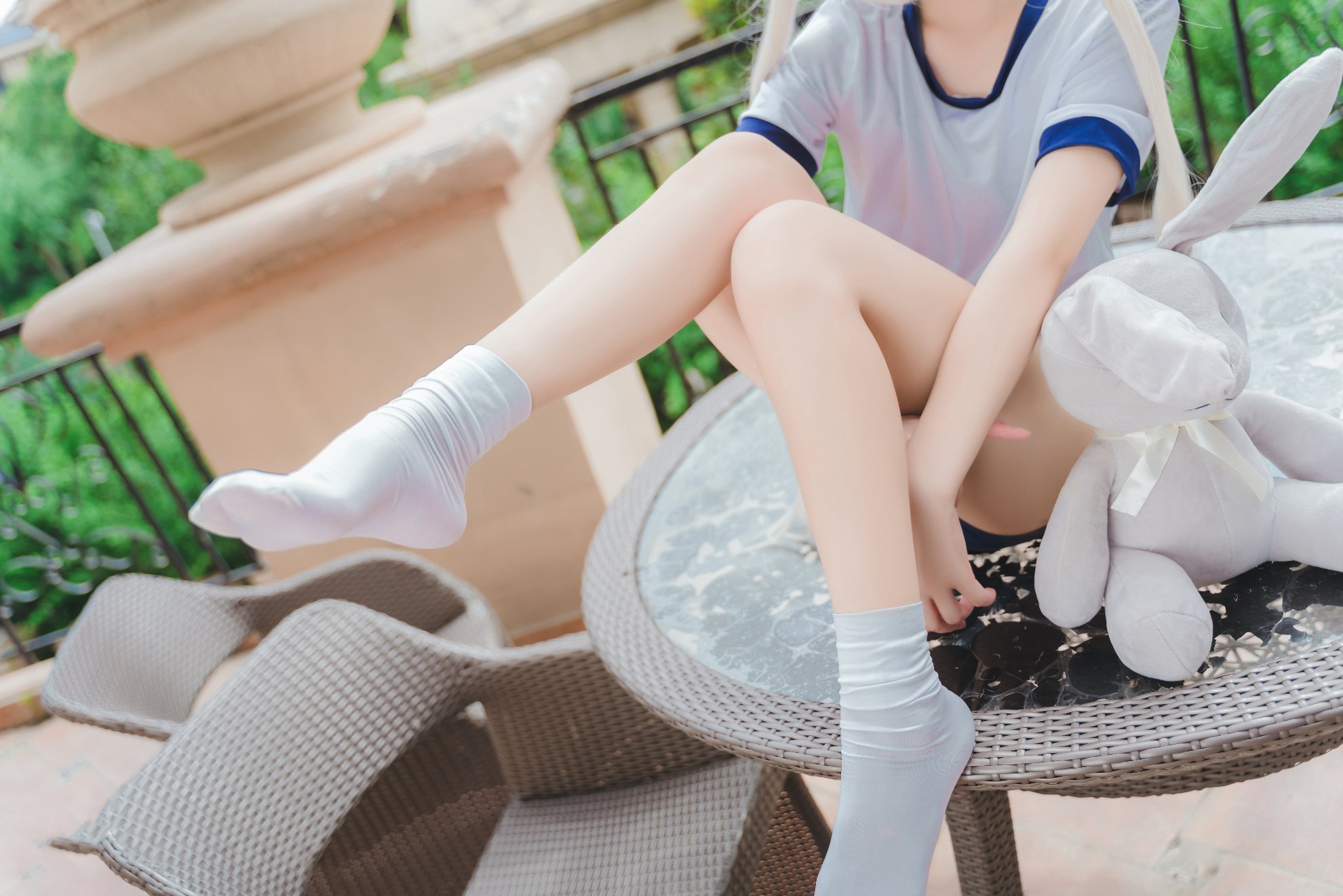 [Maojun_maojun] Cô gái quần áo thể dục dụng cụ