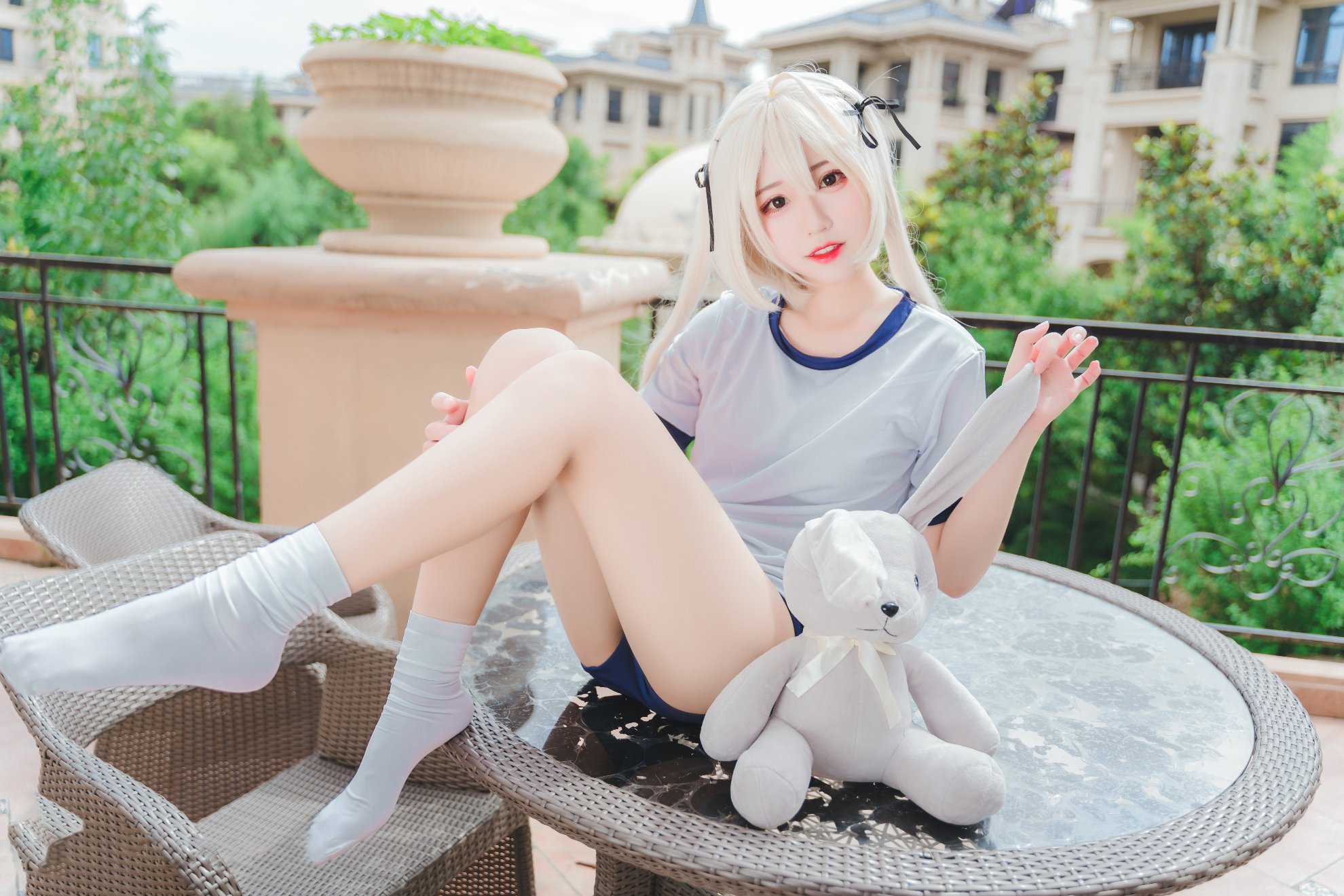 [Maojun_maojun] Cô gái quần áo thể dục dụng cụ