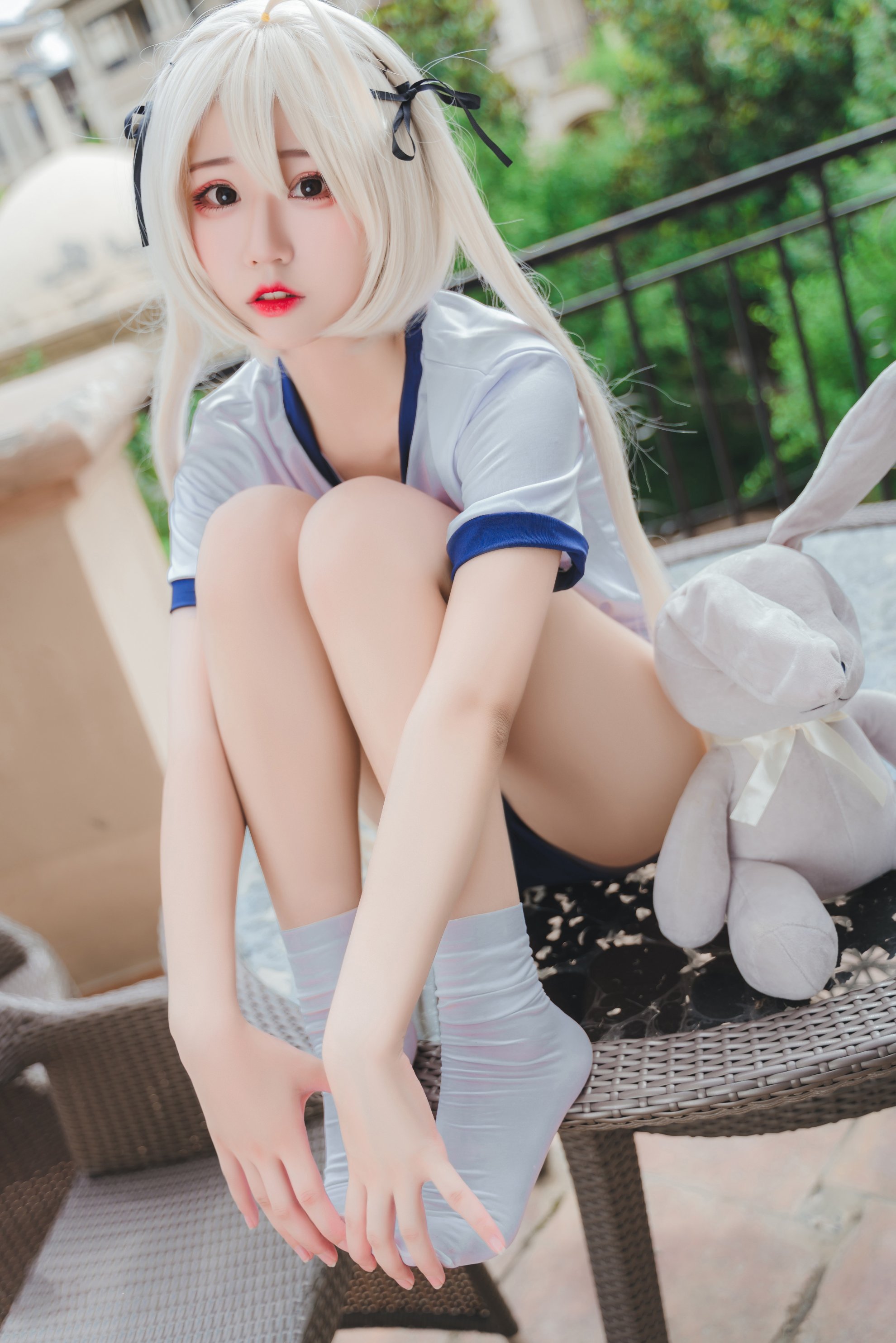 [Maojun_maojun] Cô gái quần áo thể dục dụng cụ