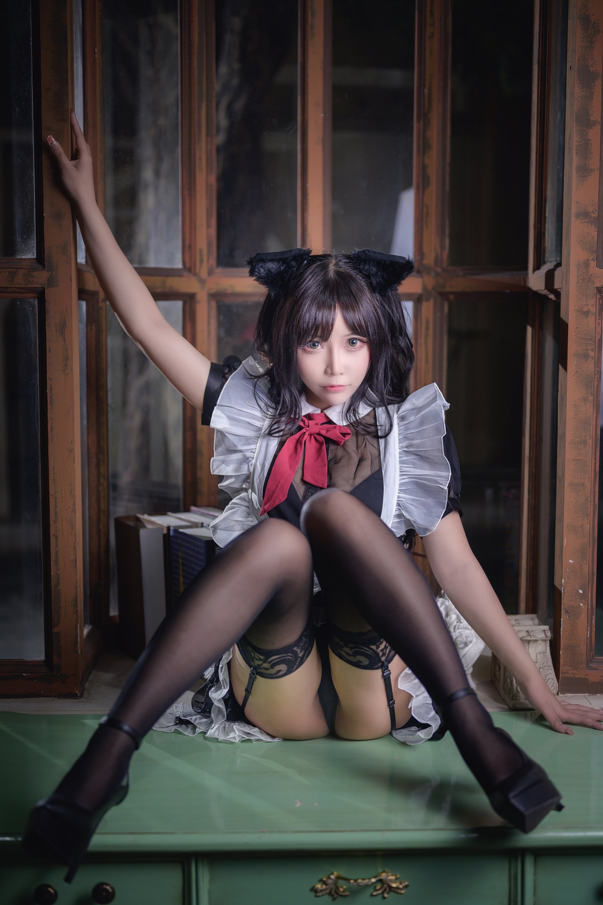 [Take Mo Ziaa] Mũ lụa Black Silk Maid