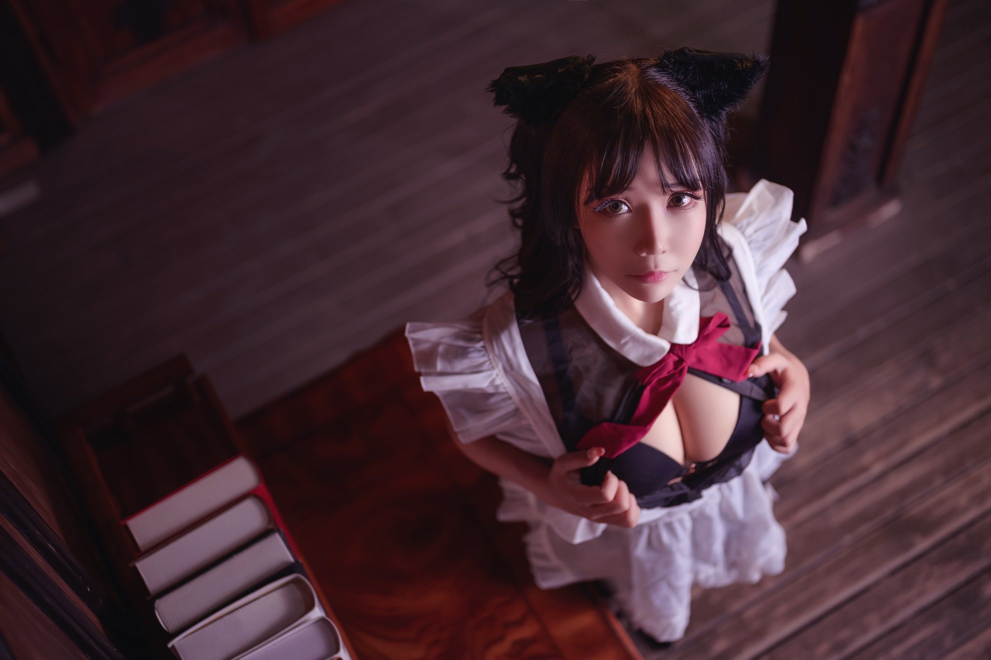 [Take Mo Ziaa] Mũ lụa Black Silk Maid