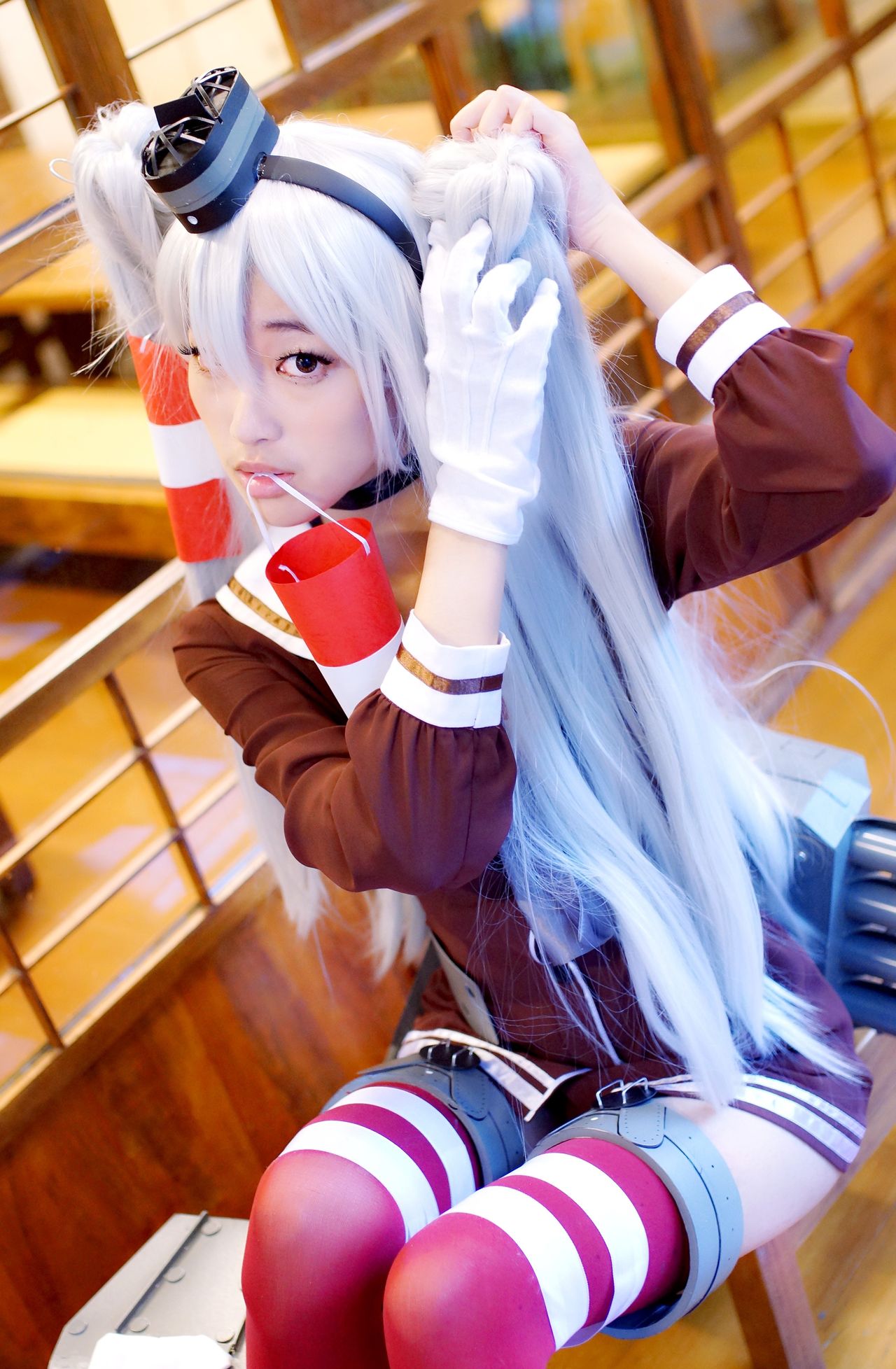 [Lingxia] Cosplay Amatsukaze (Bộ sưu tập Songi -Kancolle-) 天津 Anda