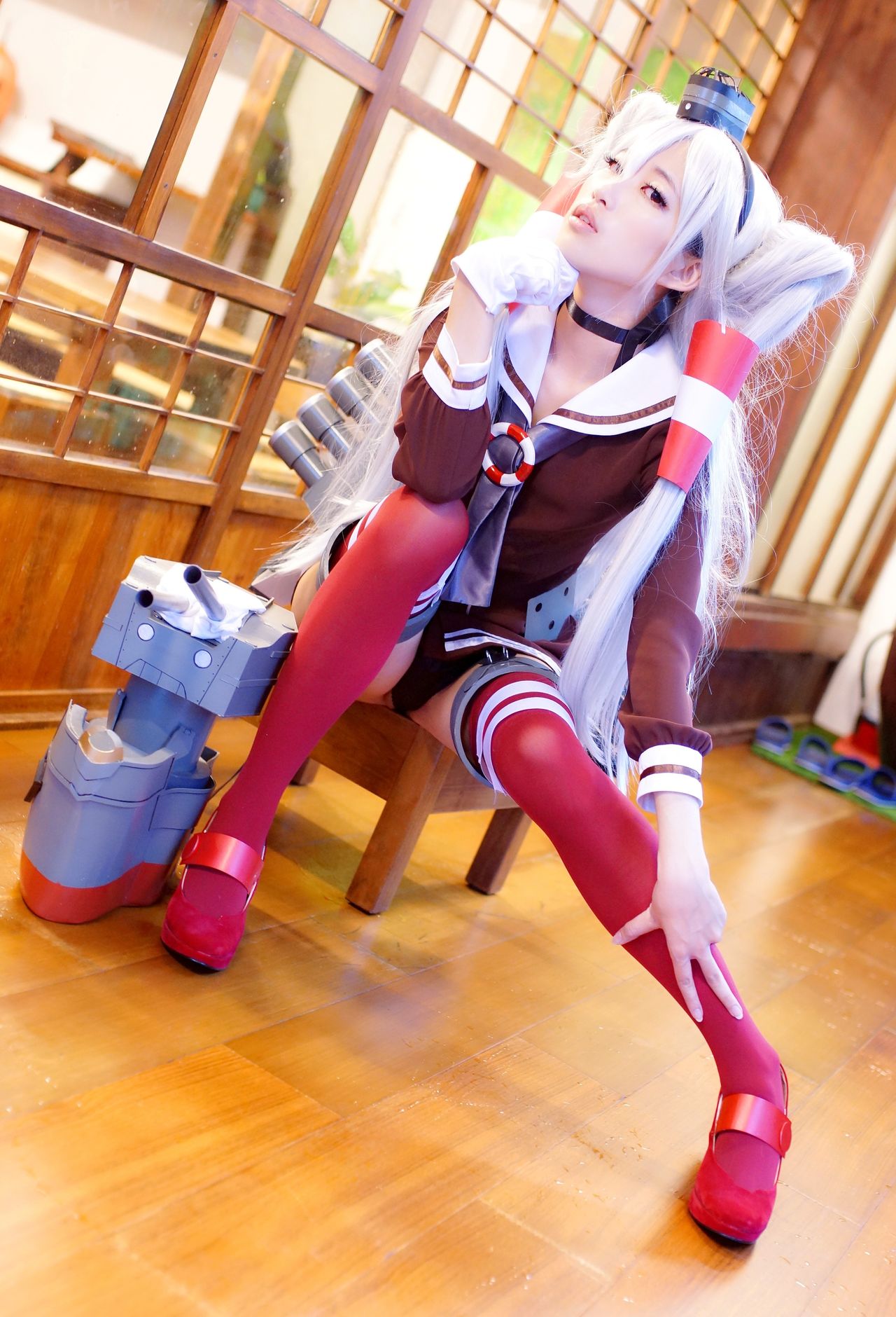 [Lingxia] Cosplay Amatsukaze (Bộ sưu tập Songi -Kancolle-) 天津 Anda