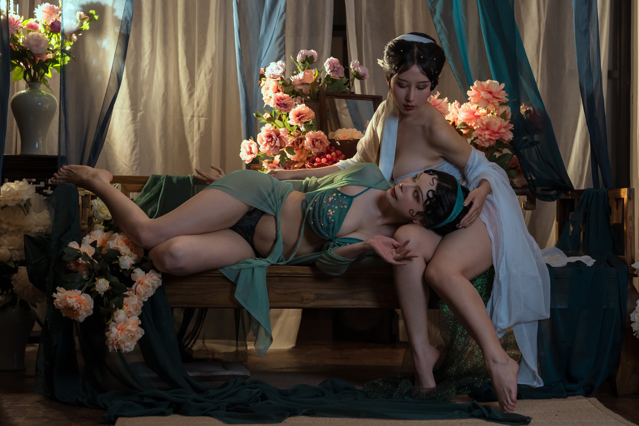 Mùa thu và Corgi - Rắn xanh và trắng + V