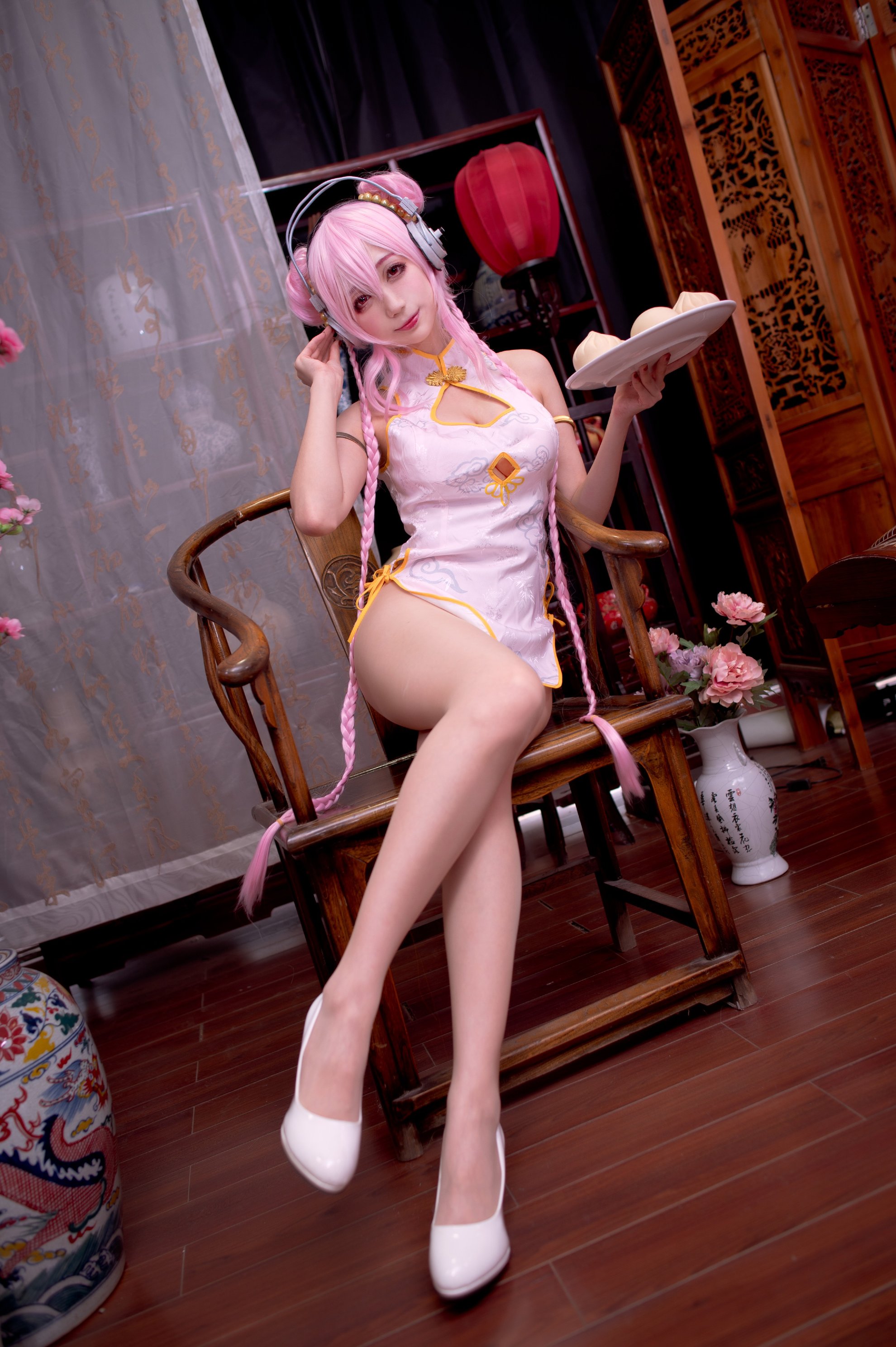 Zhou Ji là một con thỏ dễ thương số 030 Cheongsam Sony