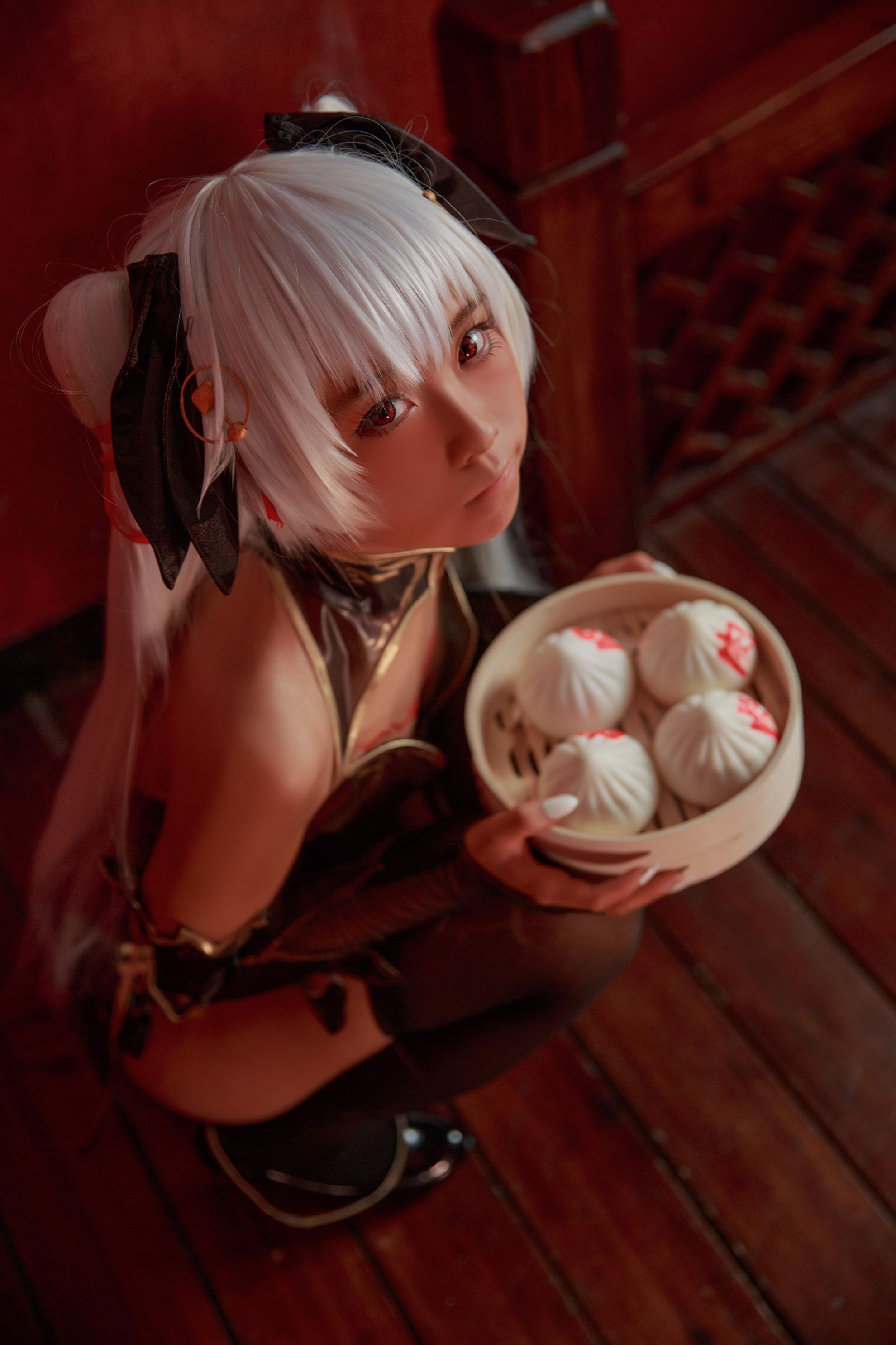 [G44 sẽ không bị thương] Brown Cheongsam