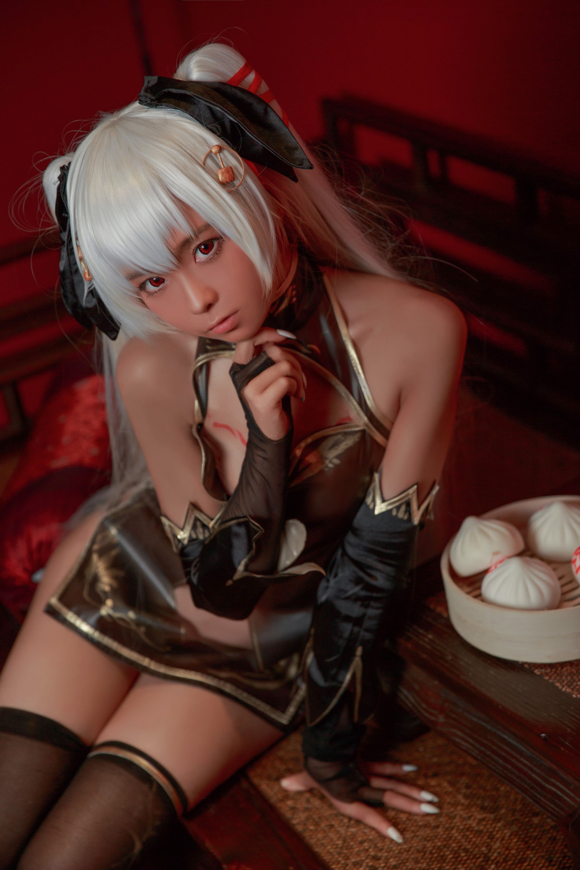 [G44 sẽ không bị thương] Brown Cheongsam