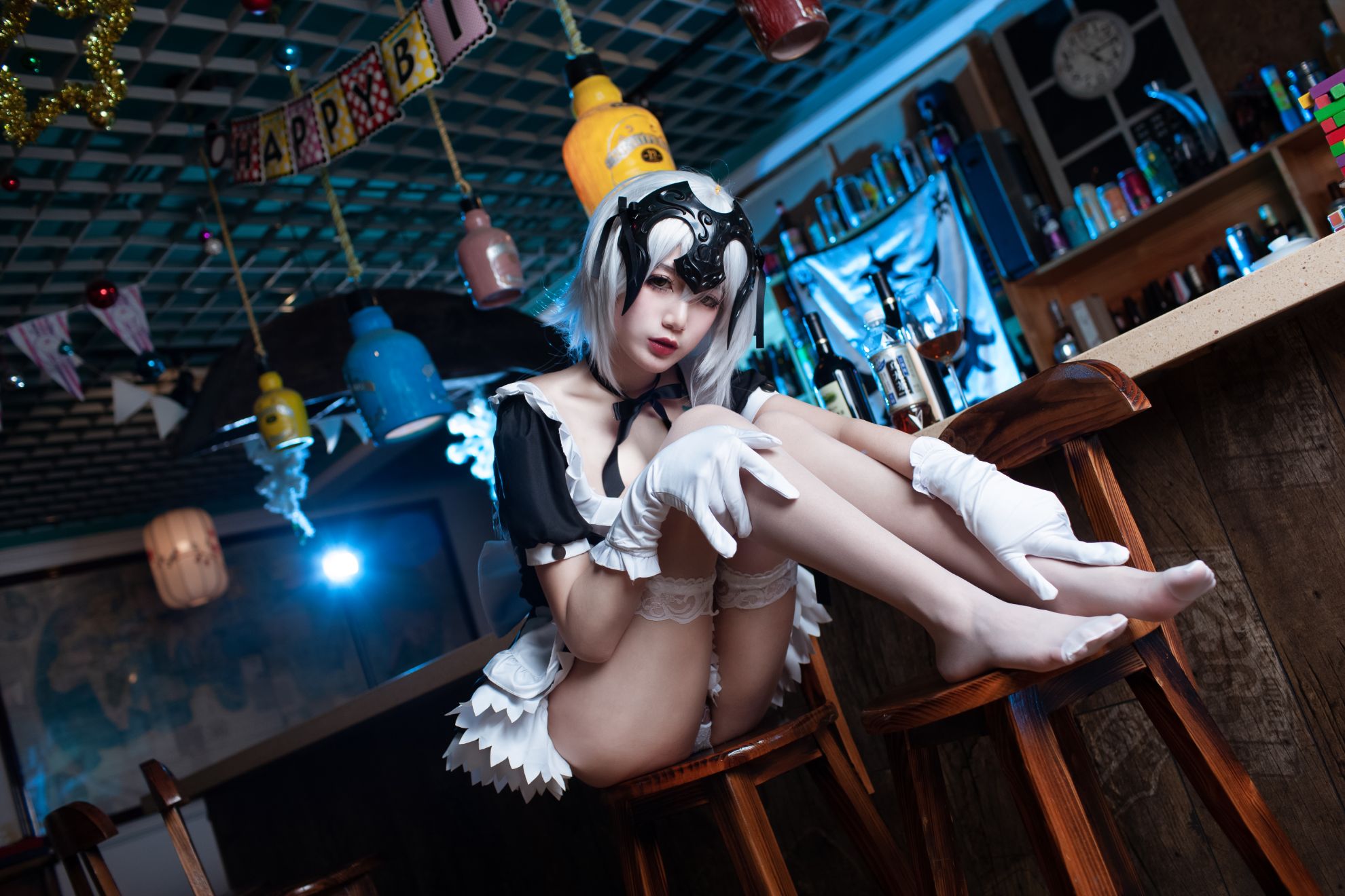 [1,8 mét Pear] Black Virgin Maid