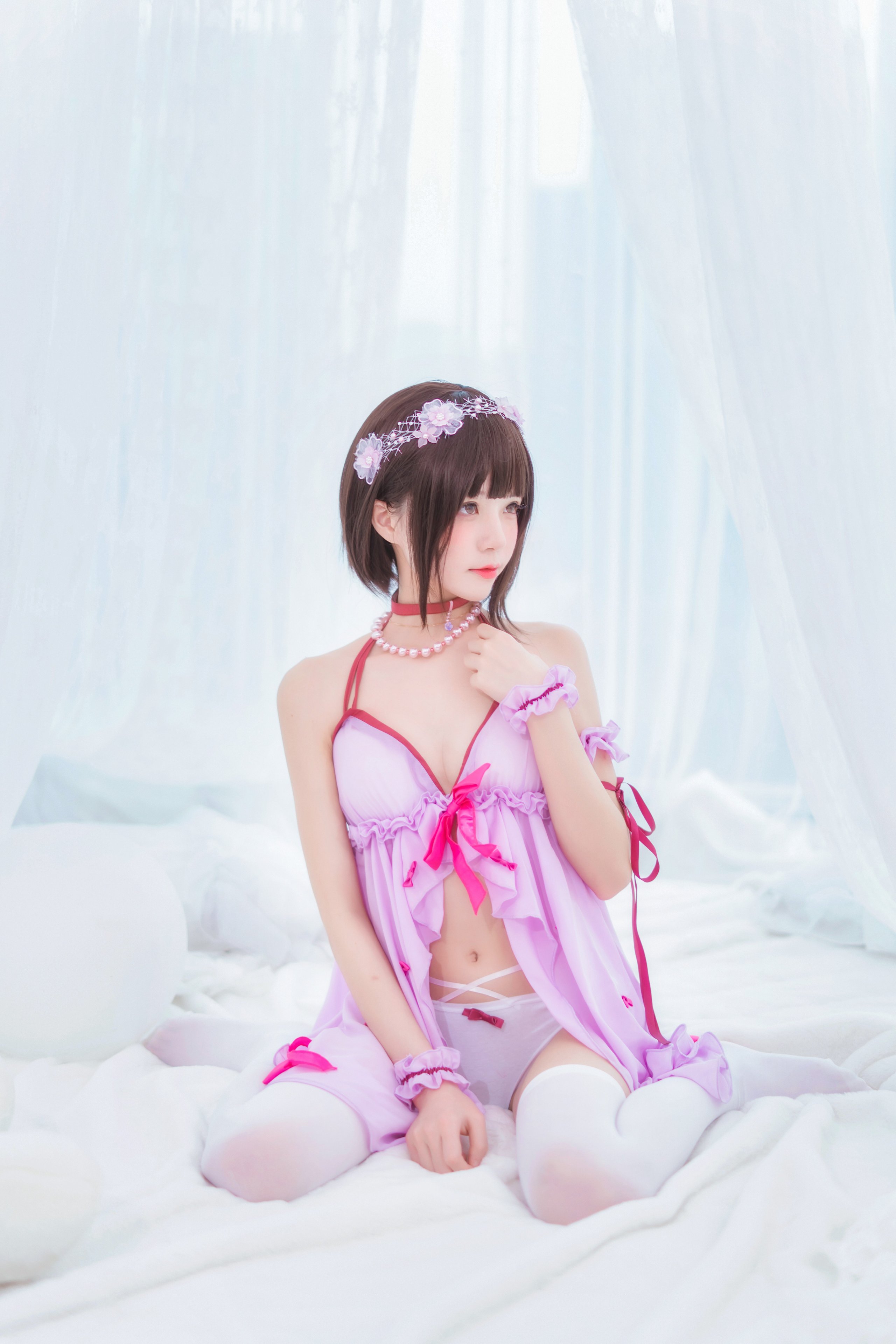 Sakura Meow - váy ngủ màu tím kato ei