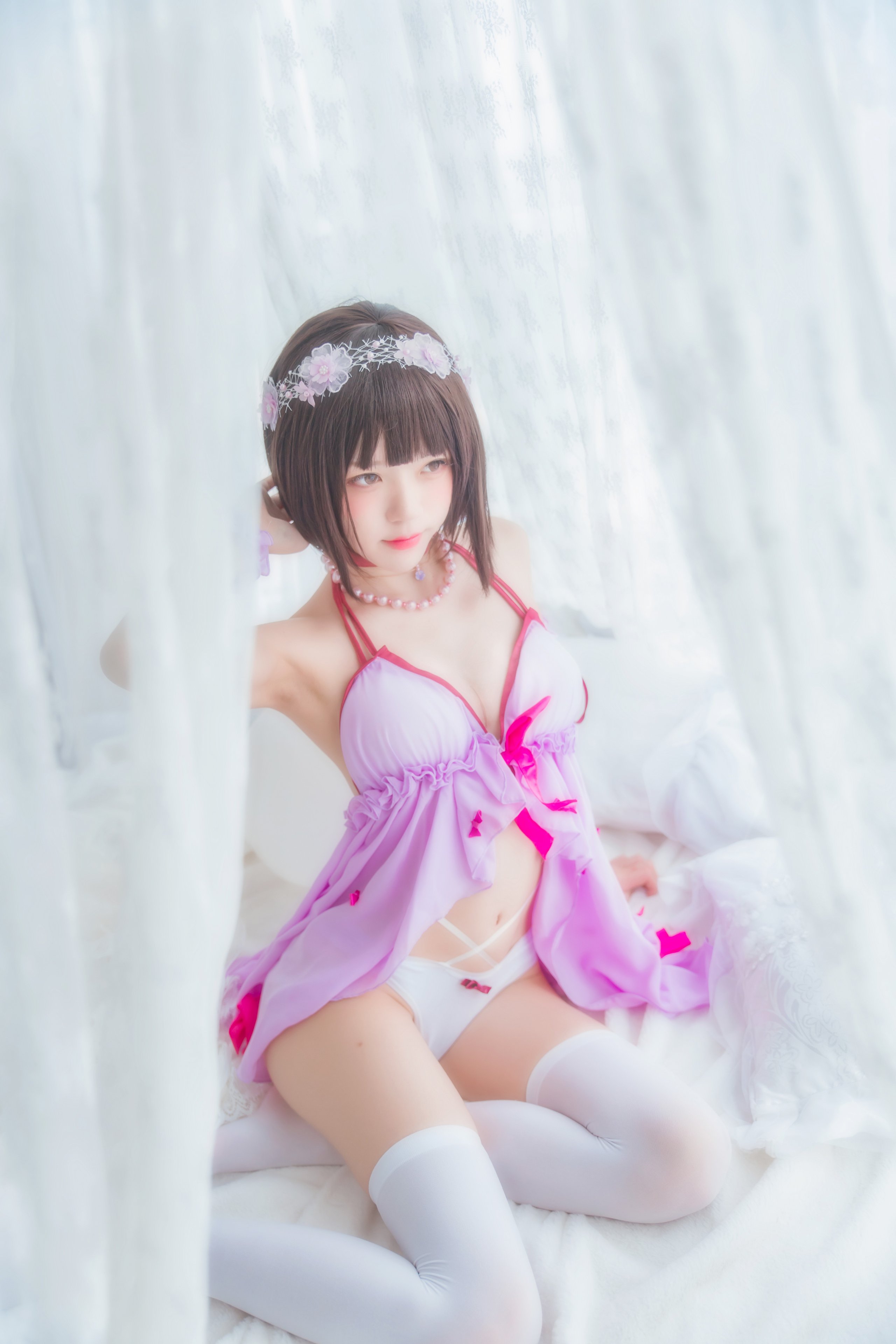 Sakura Meow - váy ngủ màu tím kato ei