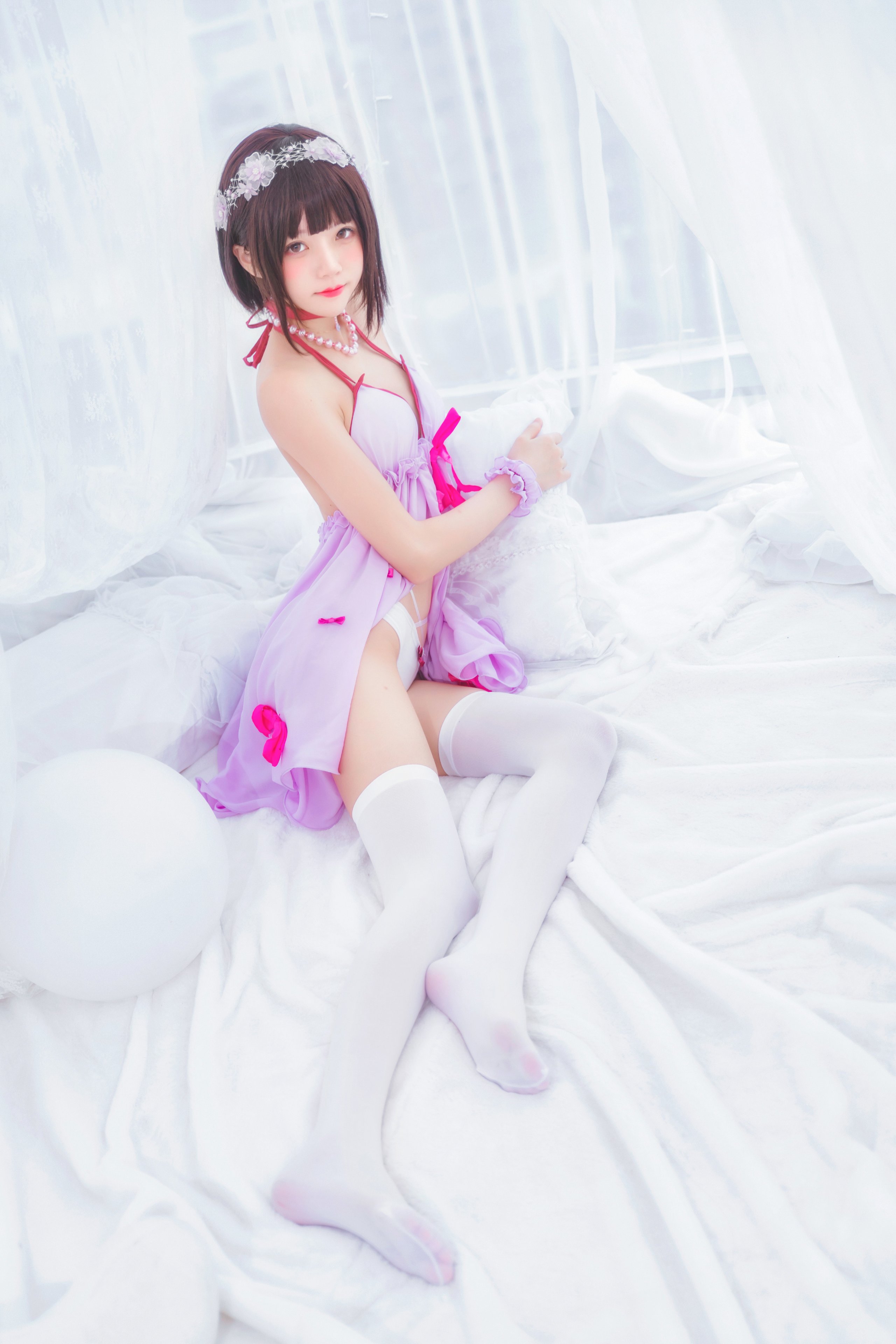 Sakura Meow - váy ngủ màu tím kato ei