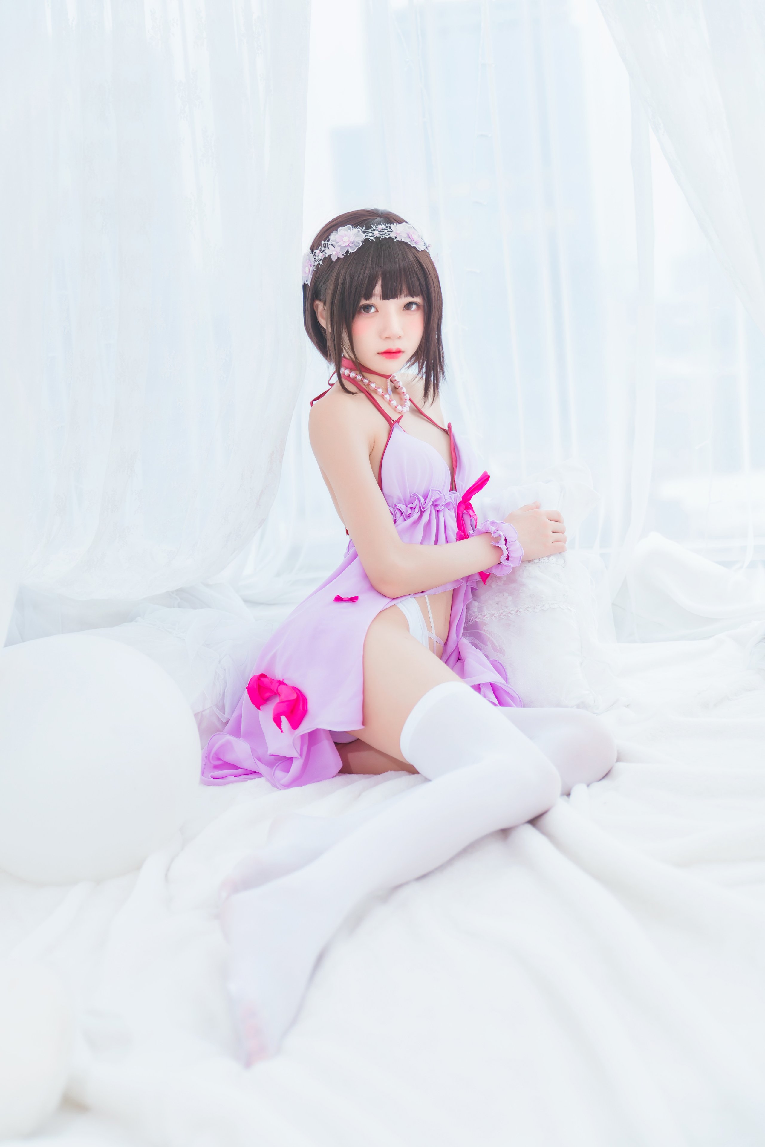 Sakura Meow - váy ngủ màu tím kato ei