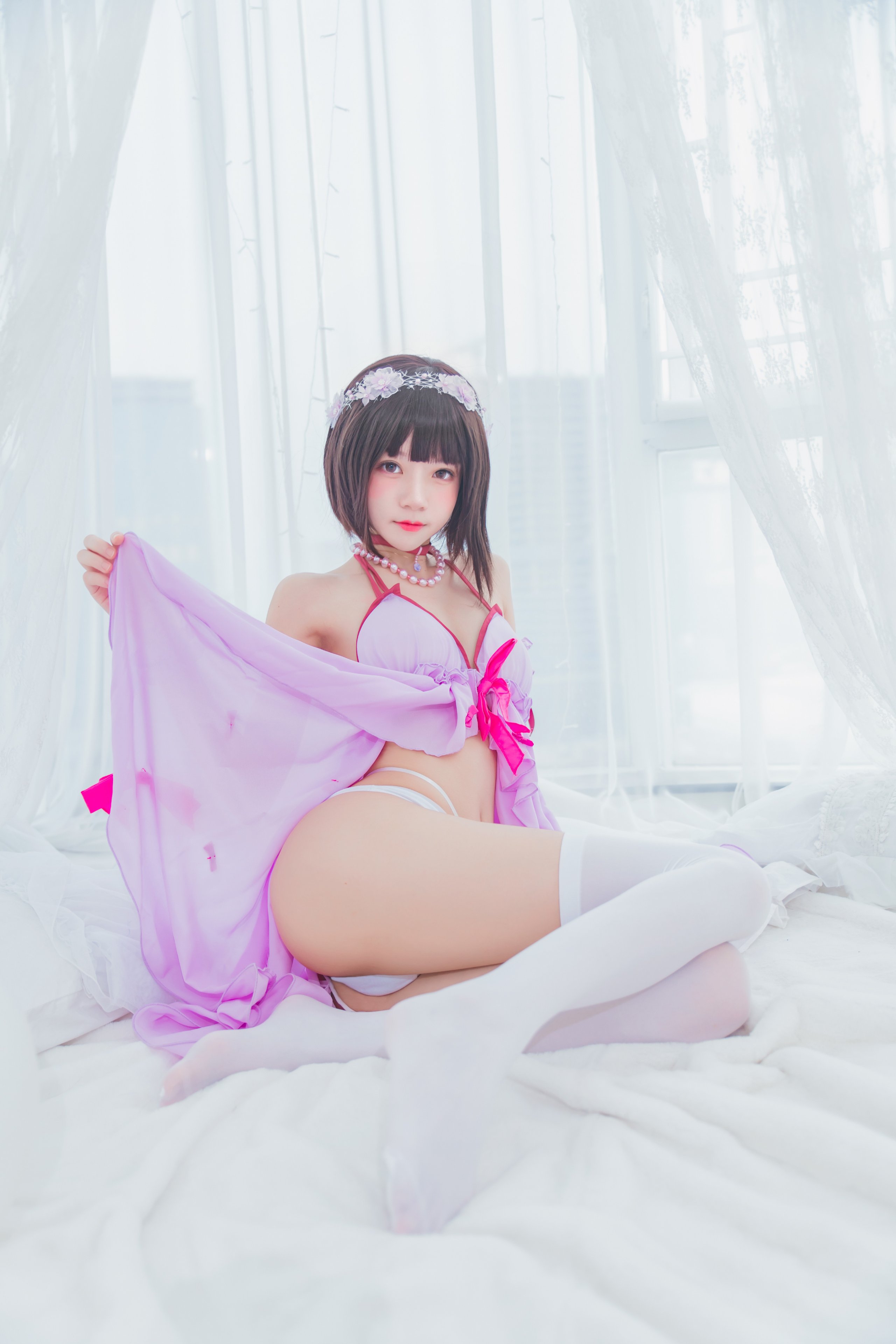 Sakura Meow - váy ngủ màu tím kato ei