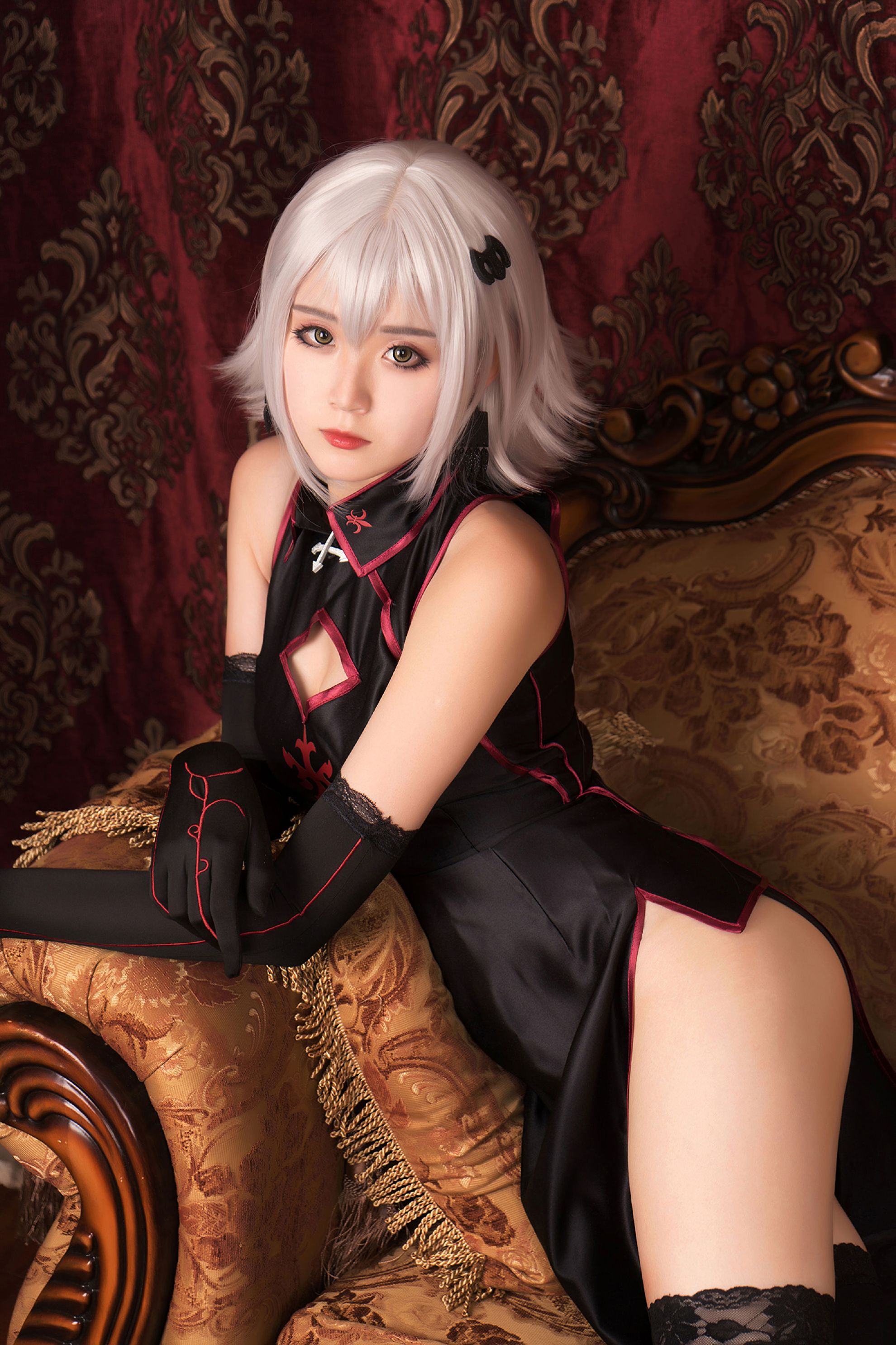 [Akisoso Qiu Chuchu] Thỏ tai Cheongsam Jeon de