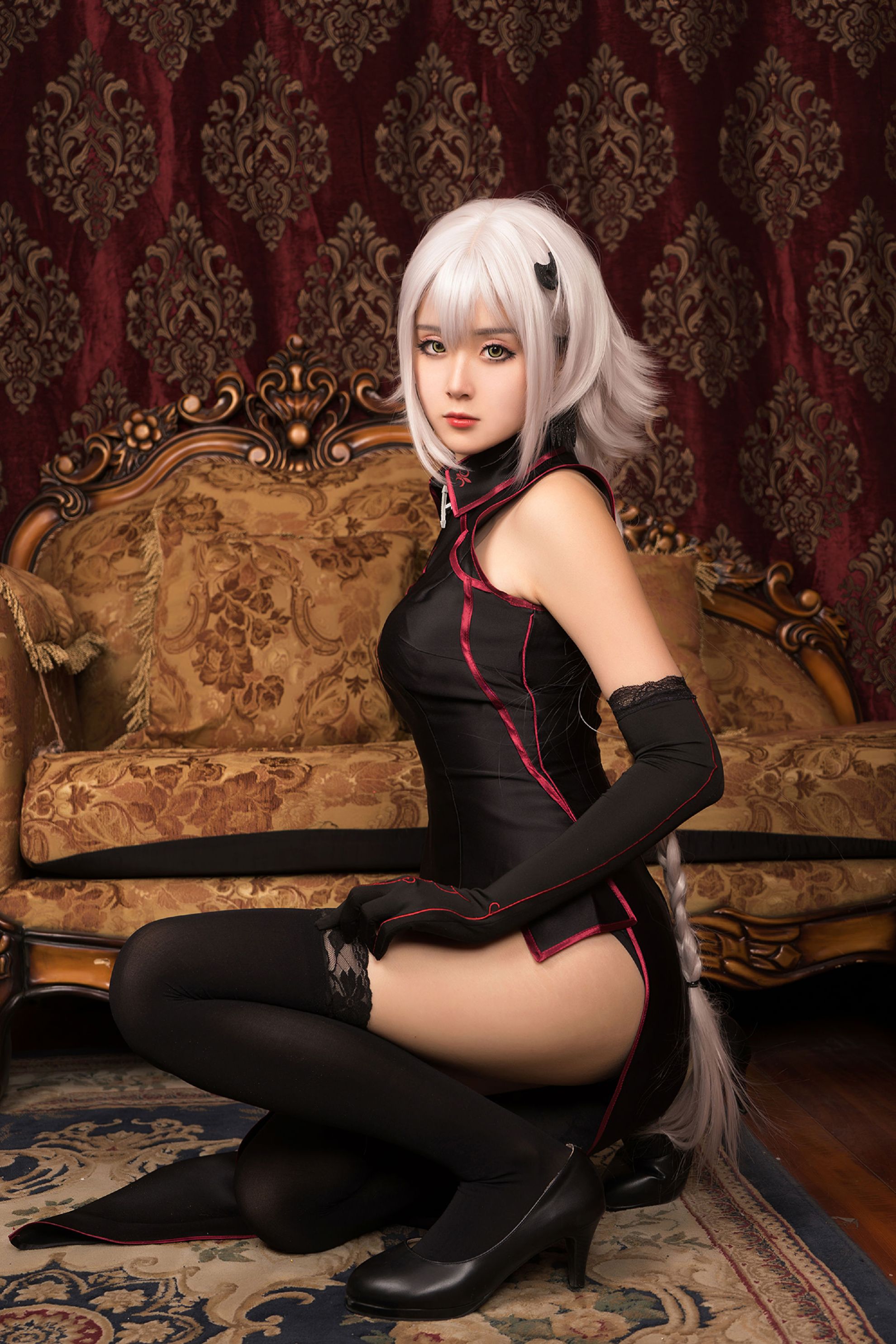 [Akisoso Qiu Chuchu] Thỏ tai Cheongsam Jeon de