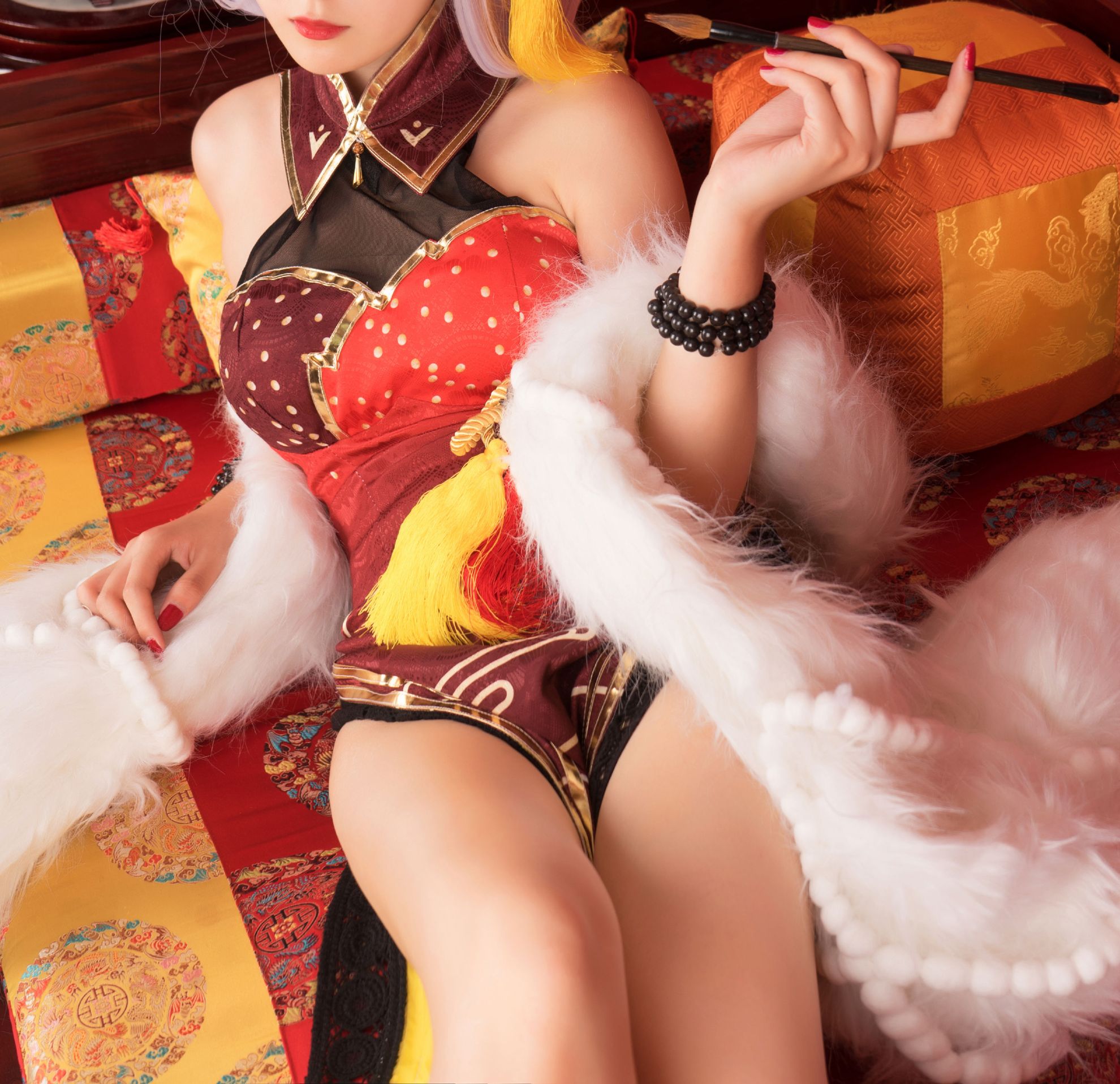 [Akisoso Qiu Chuchu] Thỏ tai Cheongsam Jeon de