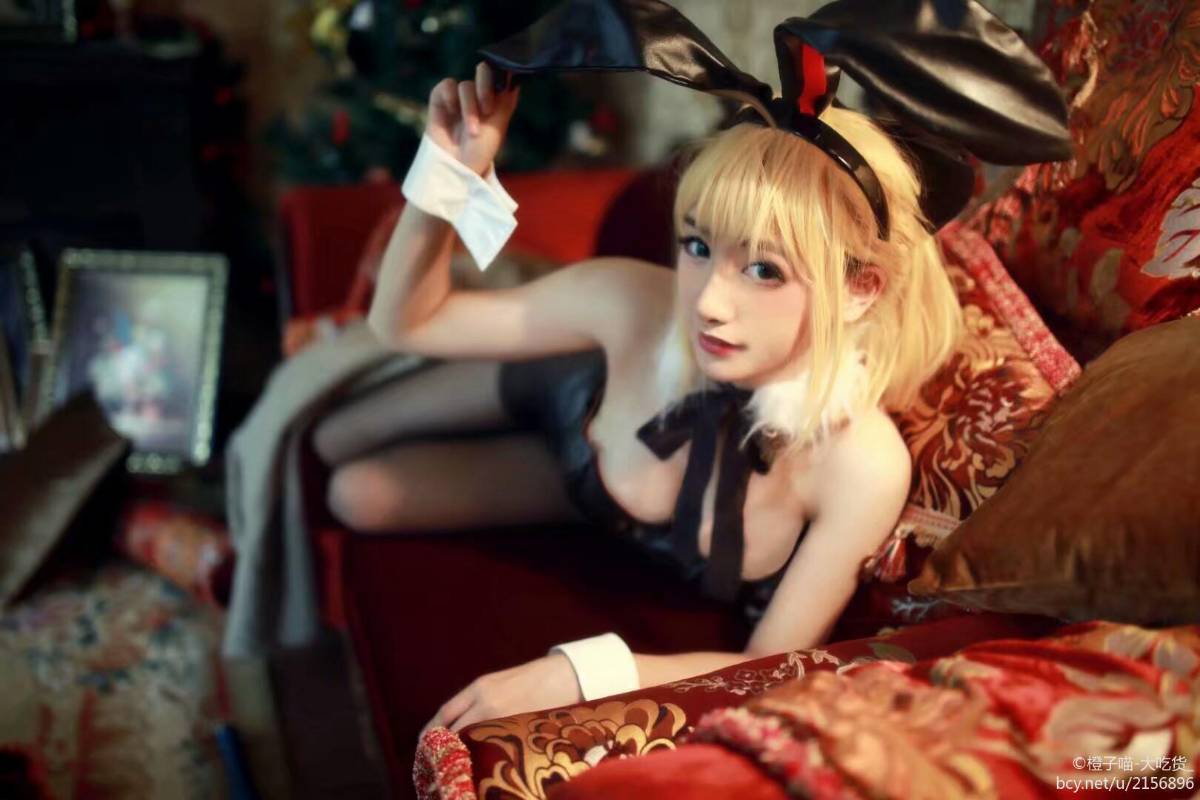 "Order Fategrand Order" Saber Fan Bunny Girl C O S P L A Y