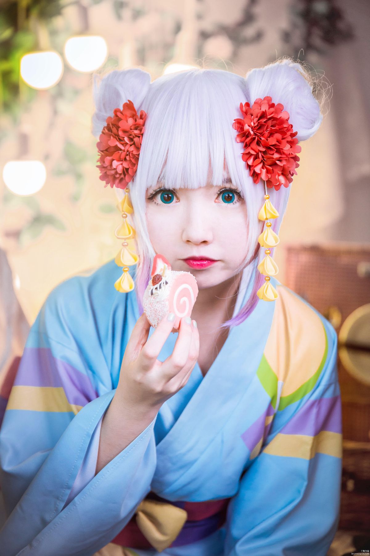 "Người giúp việc rồng của gia đình Kobayashi" Kangna Yukata c o s p l a y