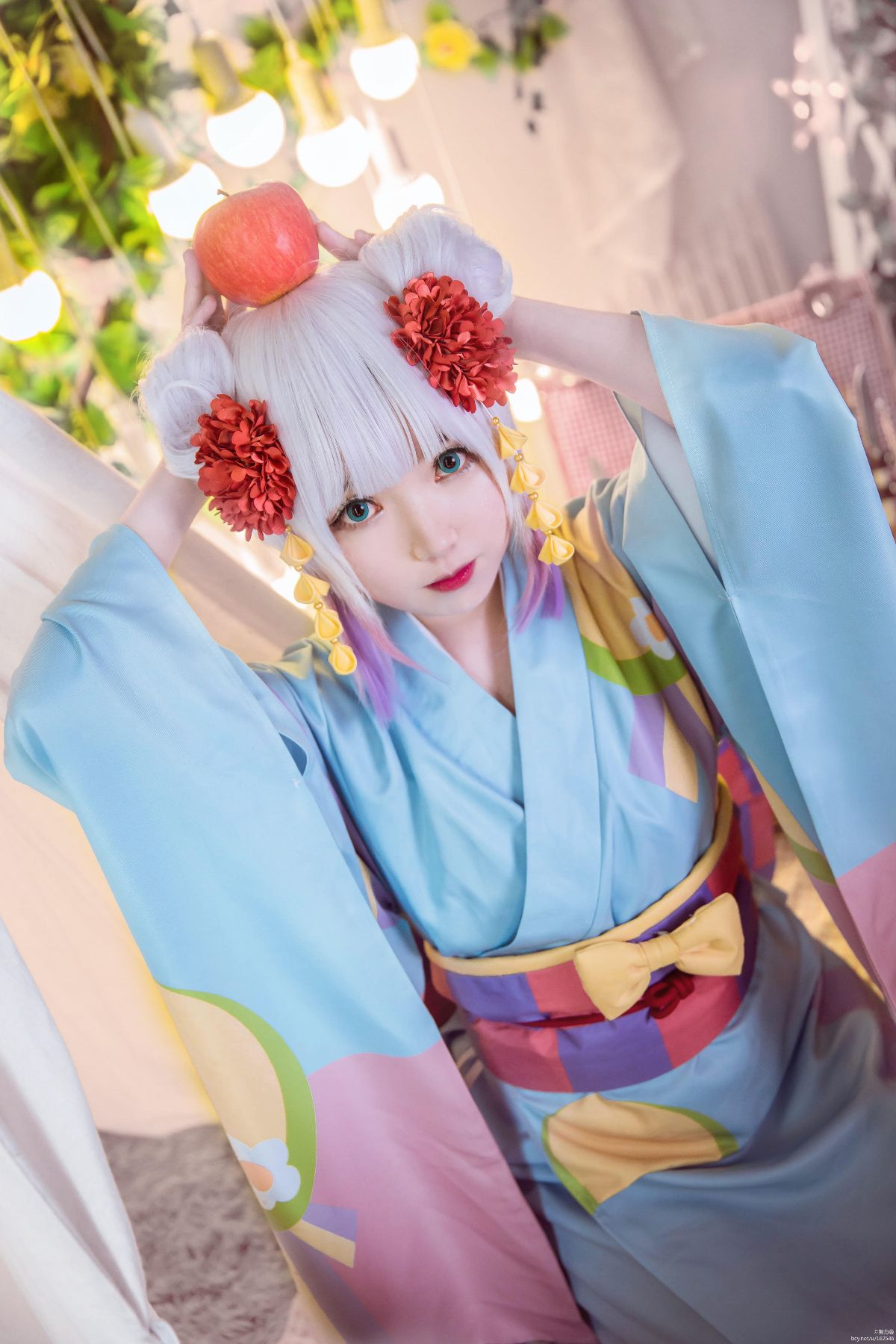 "Người giúp việc rồng của gia đình Kobayashi" Kangna Yukata c o s p l a y