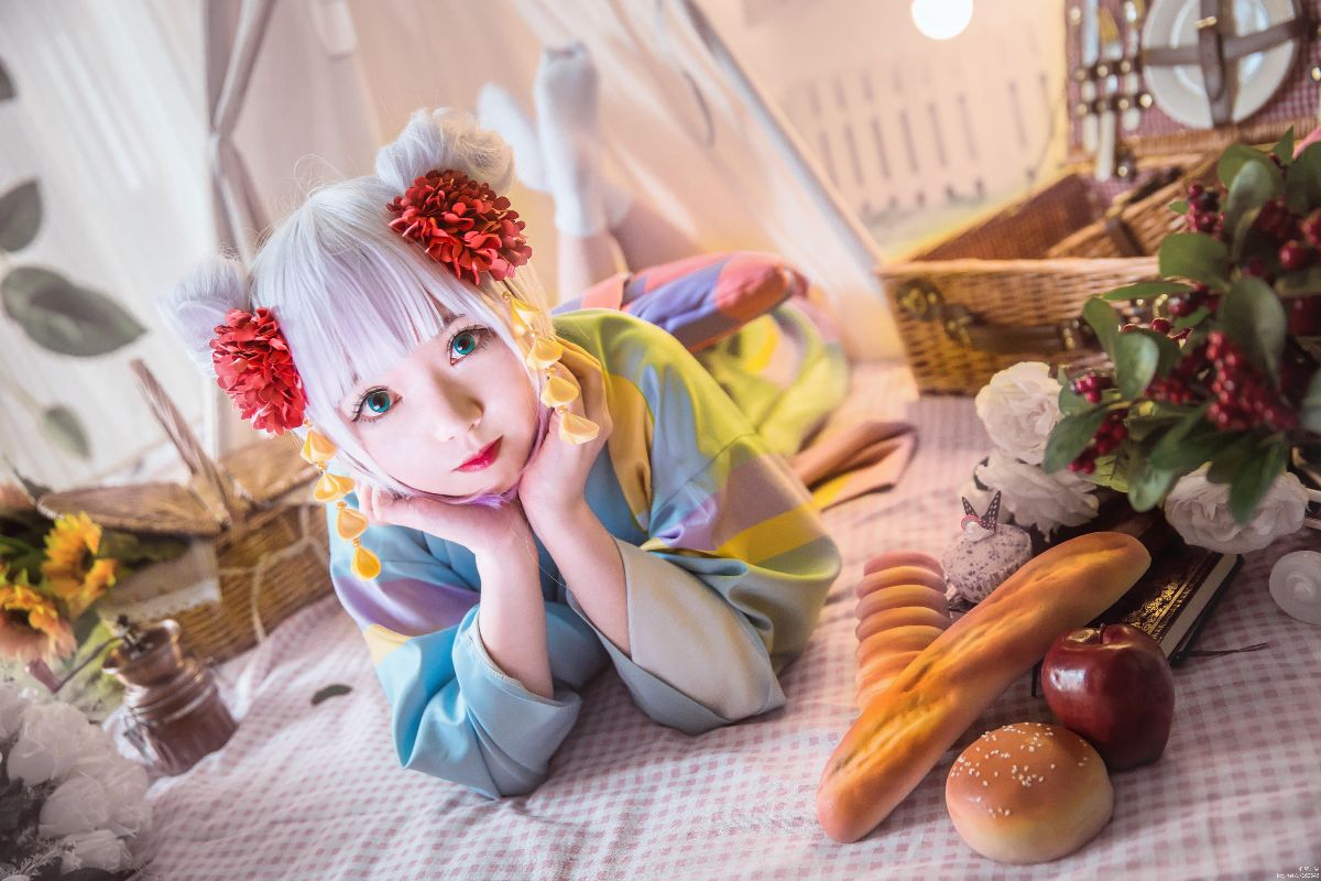 "Người giúp việc rồng của gia đình Kobayashi" Kangna Yukata c o s p l a y