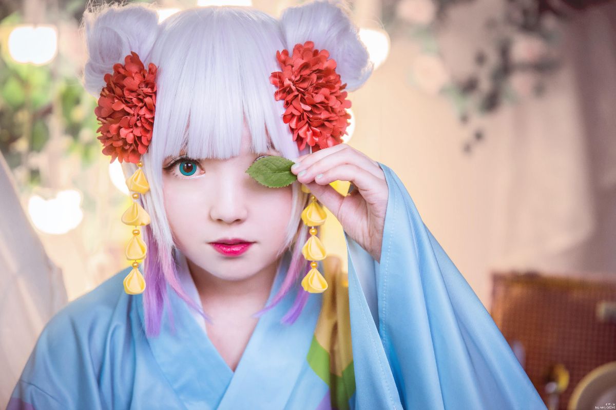 "Người giúp việc rồng của gia đình Kobayashi" Kangna Yukata c o s p l a y