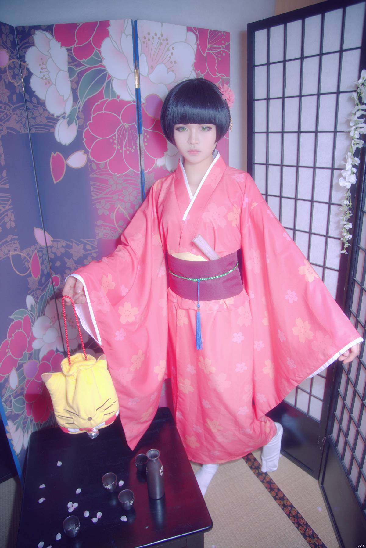 "Yinxian" Shimatsu Xiaohikki năm mới Kimono c o s p l a y