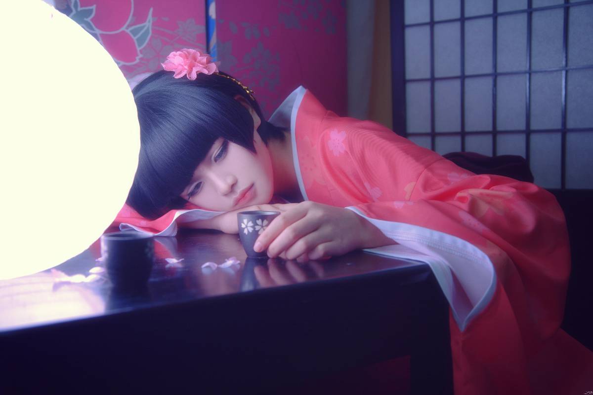 "Yinxian" Shimatsu Xiaohikki năm mới Kimono c o s p l a y