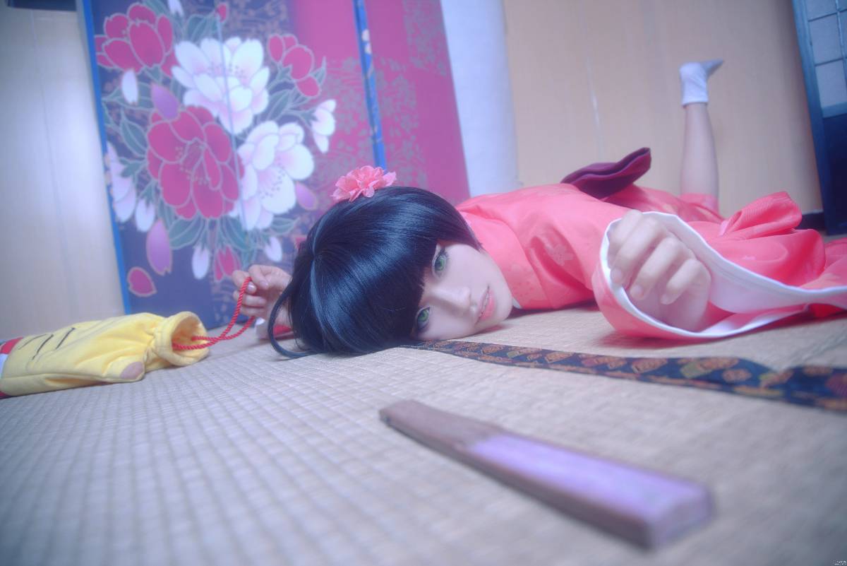 "Yinxian" Shimatsu Xiaohikki năm mới Kimono c o s p l a y