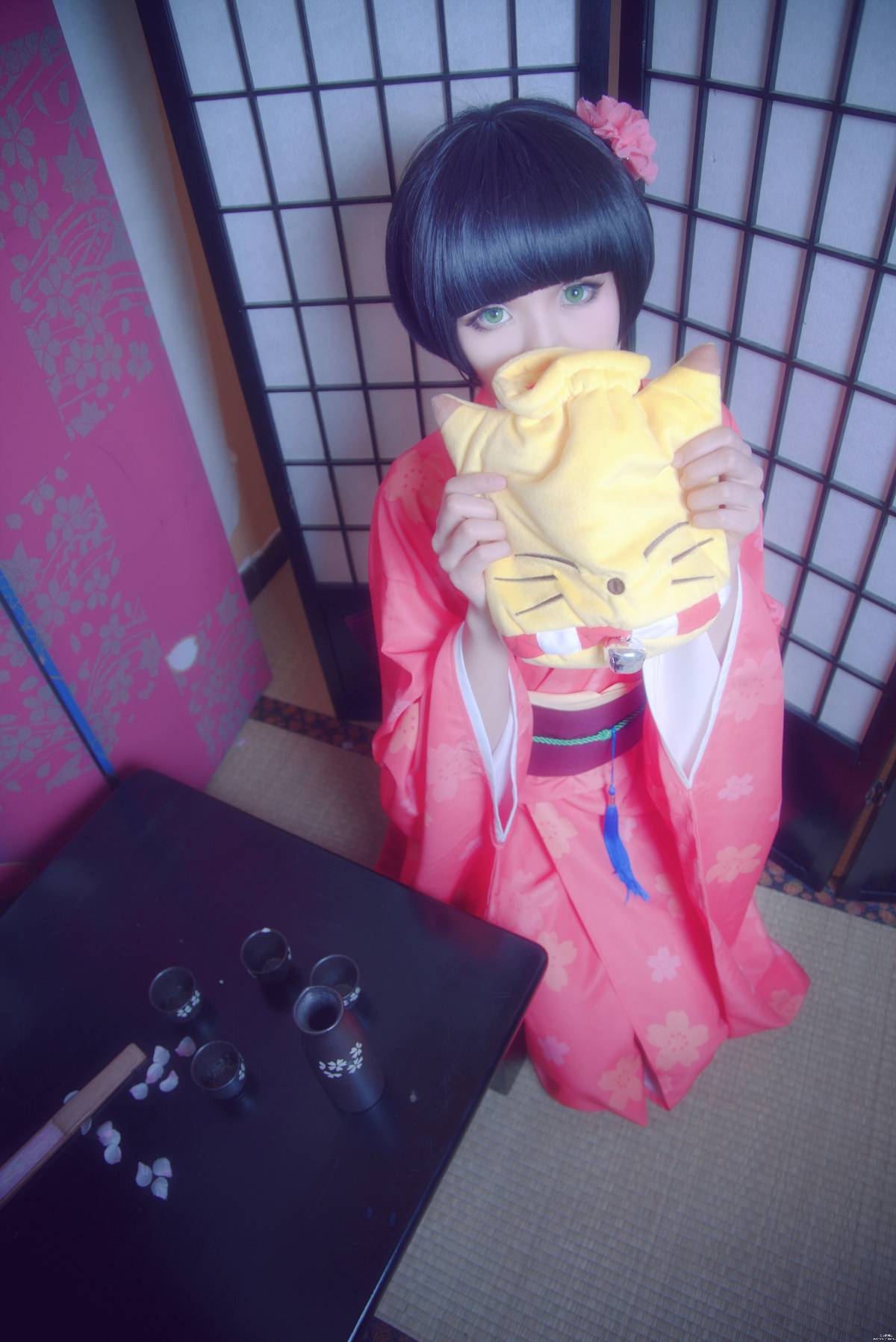 "Yinxian" Shimatsu Xiaohikki năm mới Kimono c o s p l a y