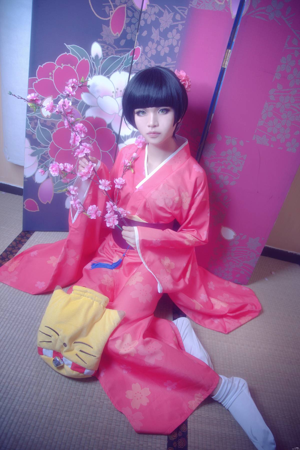 "Yinxian" Shimatsu Xiaohikki năm mới Kimono c o s p l a y