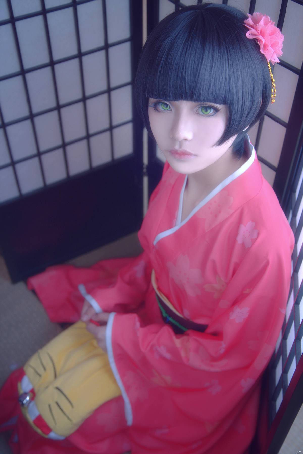 "Yinxian" Shimatsu Xiaohikki năm mới Kimono c o s p l a y