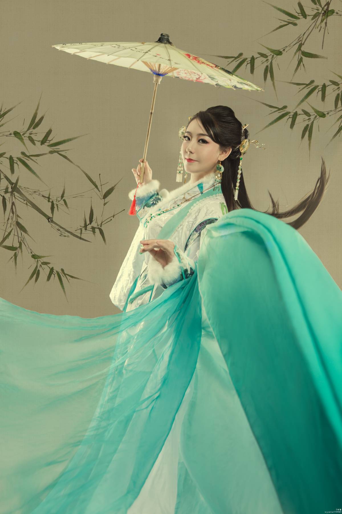 "The Fairy in the Bức tranh" linlang c o s p l a y