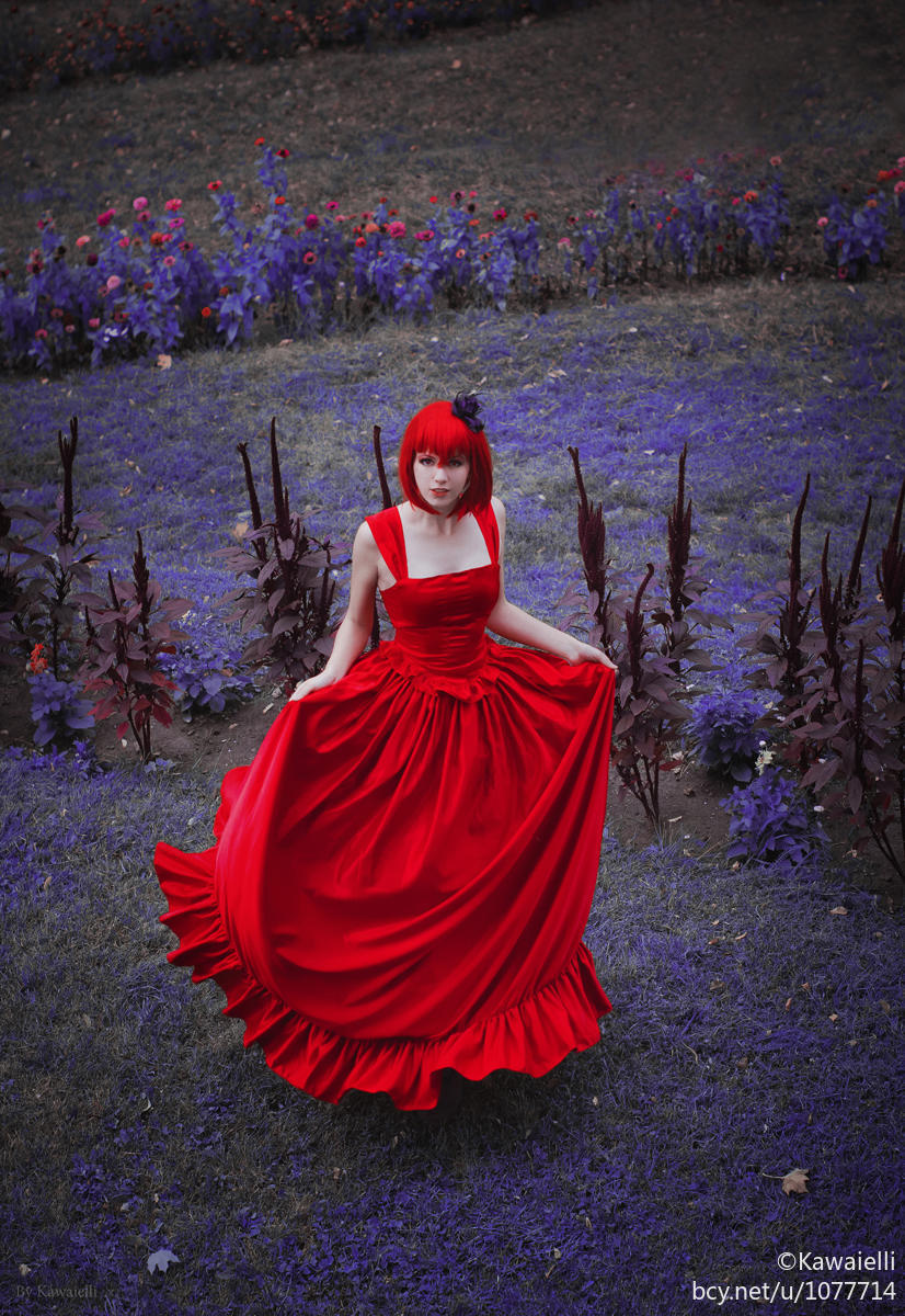 "Đen Deacon" Madam Red Buổi tối Váy C O S P L A Y