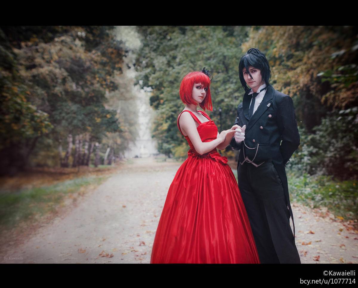 "Đen Deacon" Madam Red Buổi tối Váy C O S P L A Y