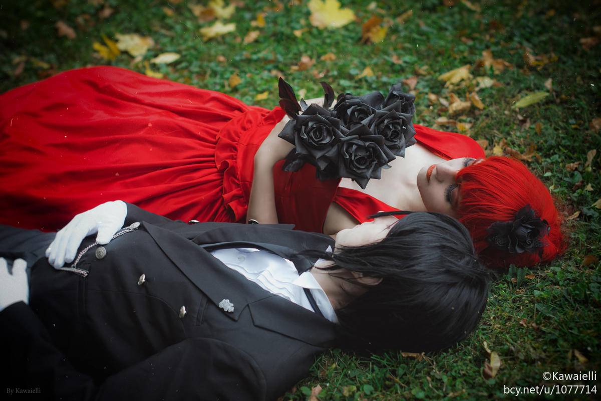 "Đen Deacon" Madam Red Buổi tối Váy C O S P L A Y