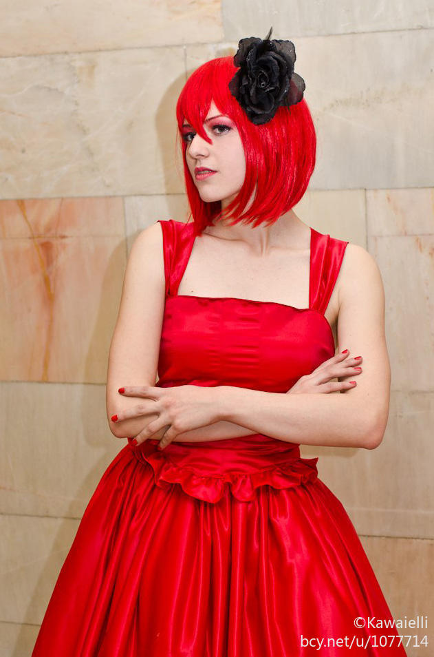 "Đen Deacon" Madam Red Buổi tối Váy C O S P L A Y