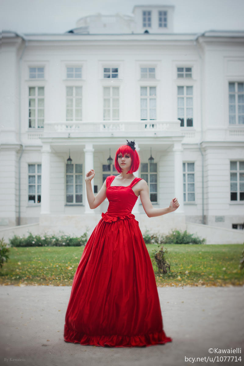 "Đen Deacon" Madam Red Buổi tối Váy C O S P L A Y