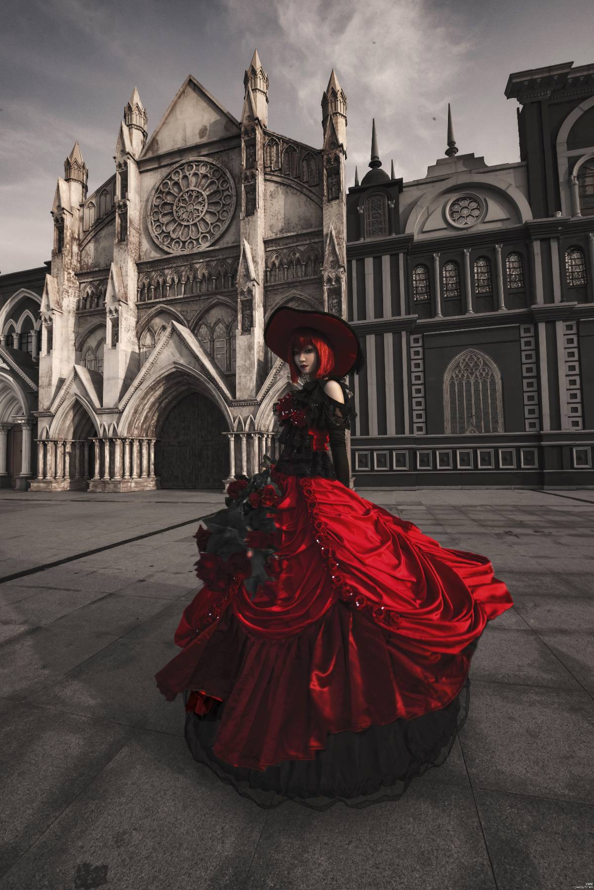 "Đen Deacon" Váy Angelina C o S P L A Y