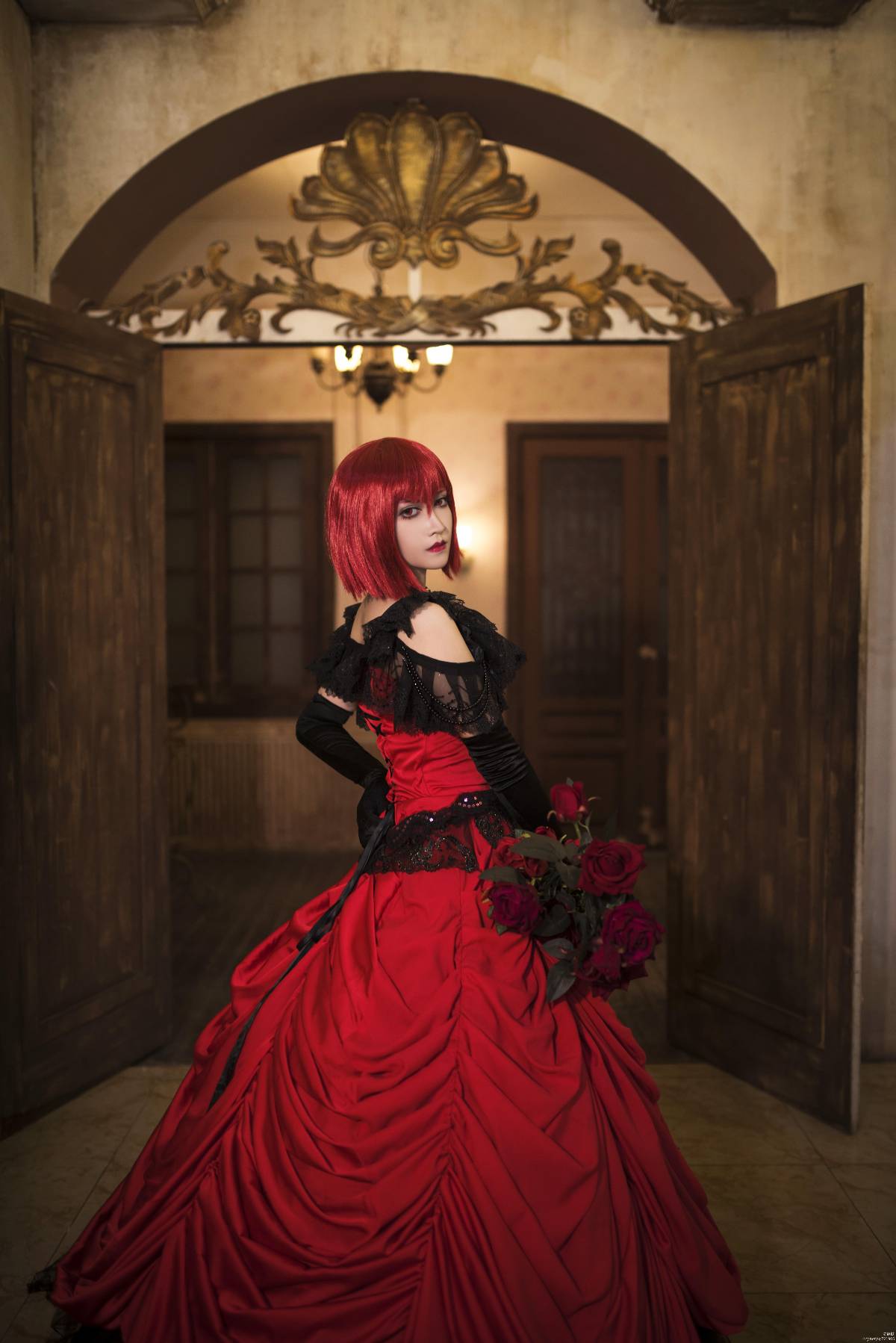 "Đen Deacon" Váy Angelina C o S P L A Y