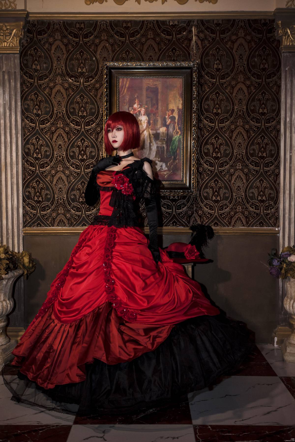 "Đen Deacon" Váy Angelina C o S P L A Y