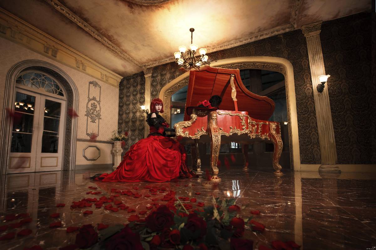 "Đen Deacon" Váy Angelina C o S P L A Y